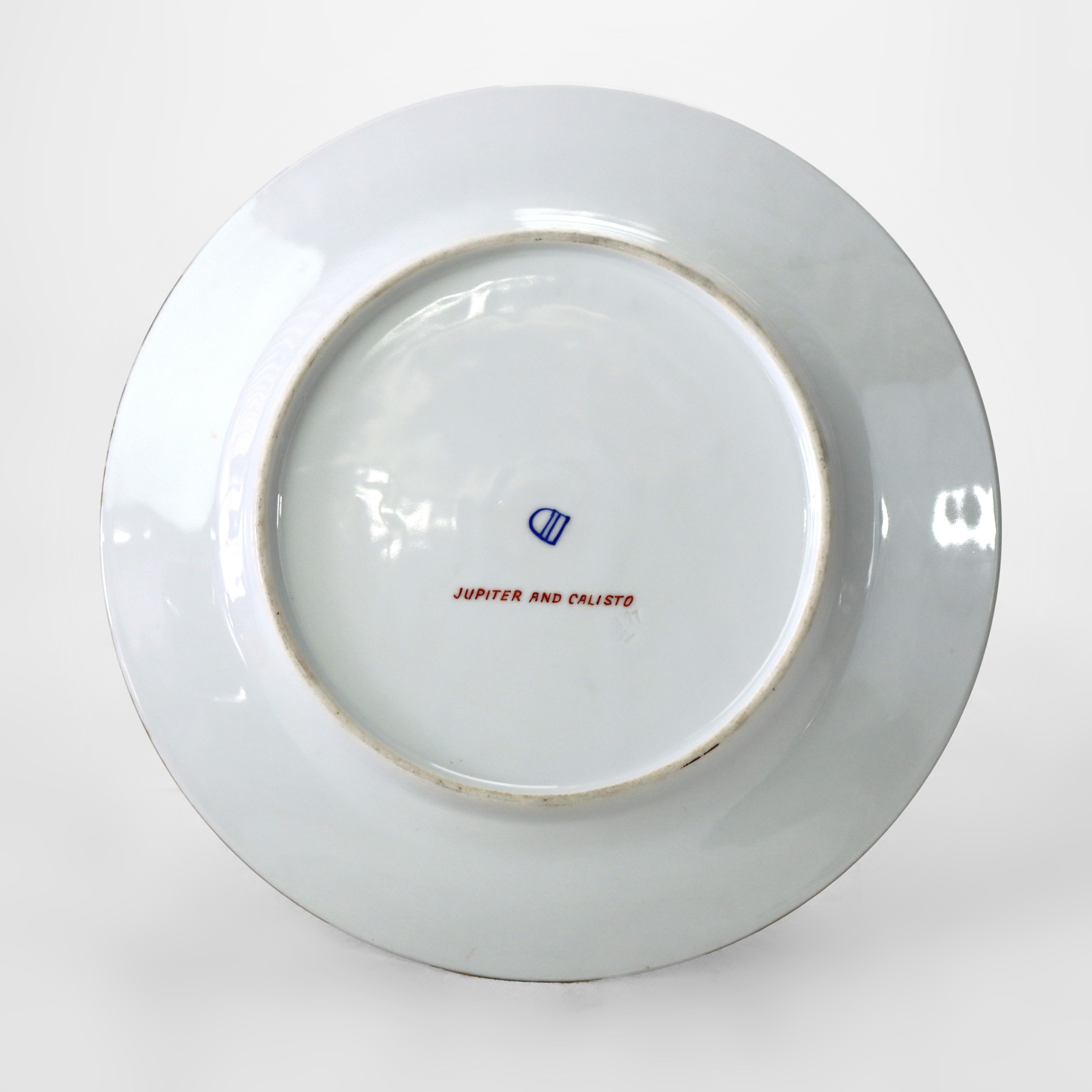 Dix assiettes anciennes en porcelaine Royal Vienna Porcelain avec scènes classiques C1920 en vente 2