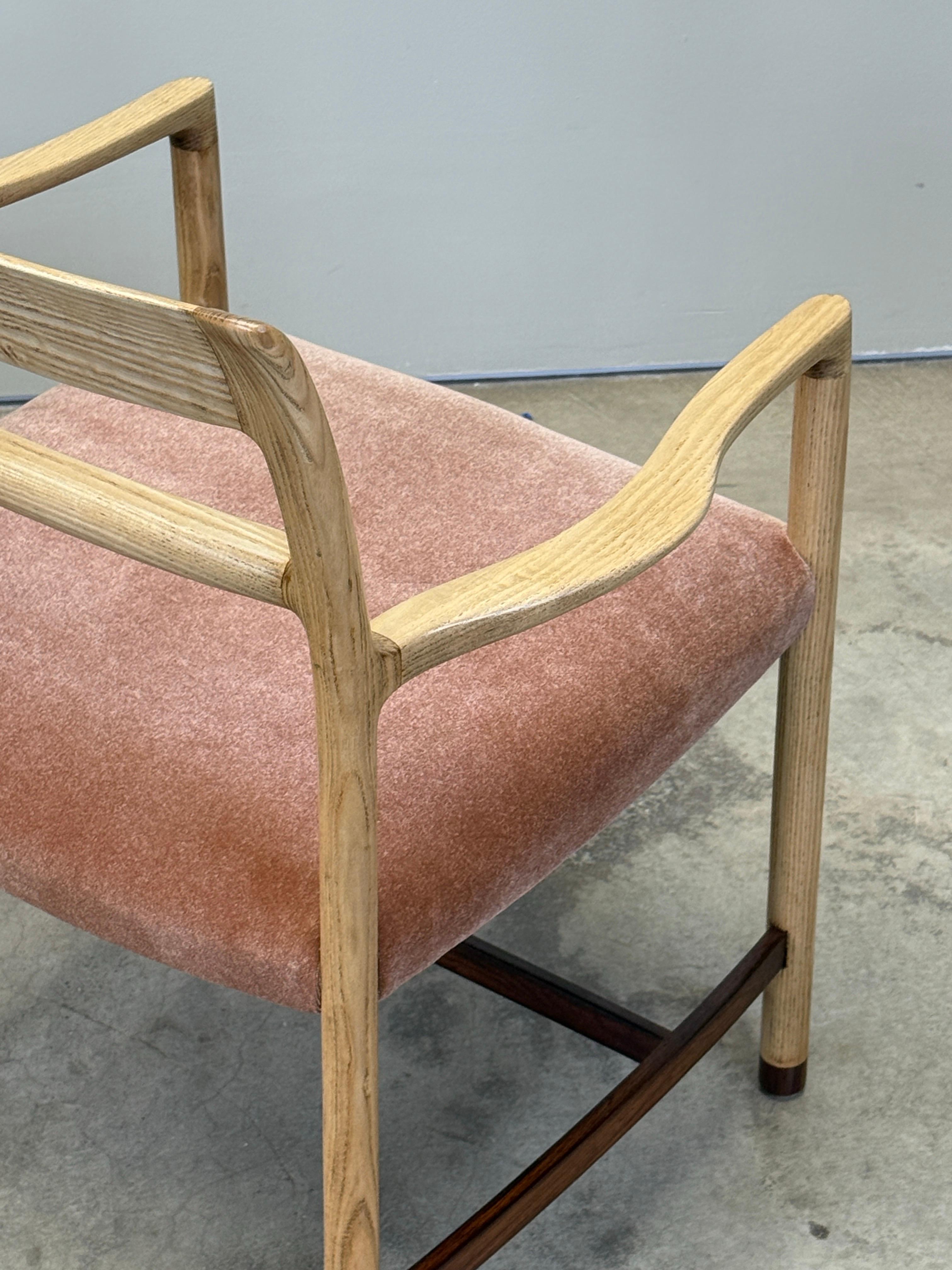 Dieci poltrone da pranzo in frassino e palissandro di Dunbar in vendita 8