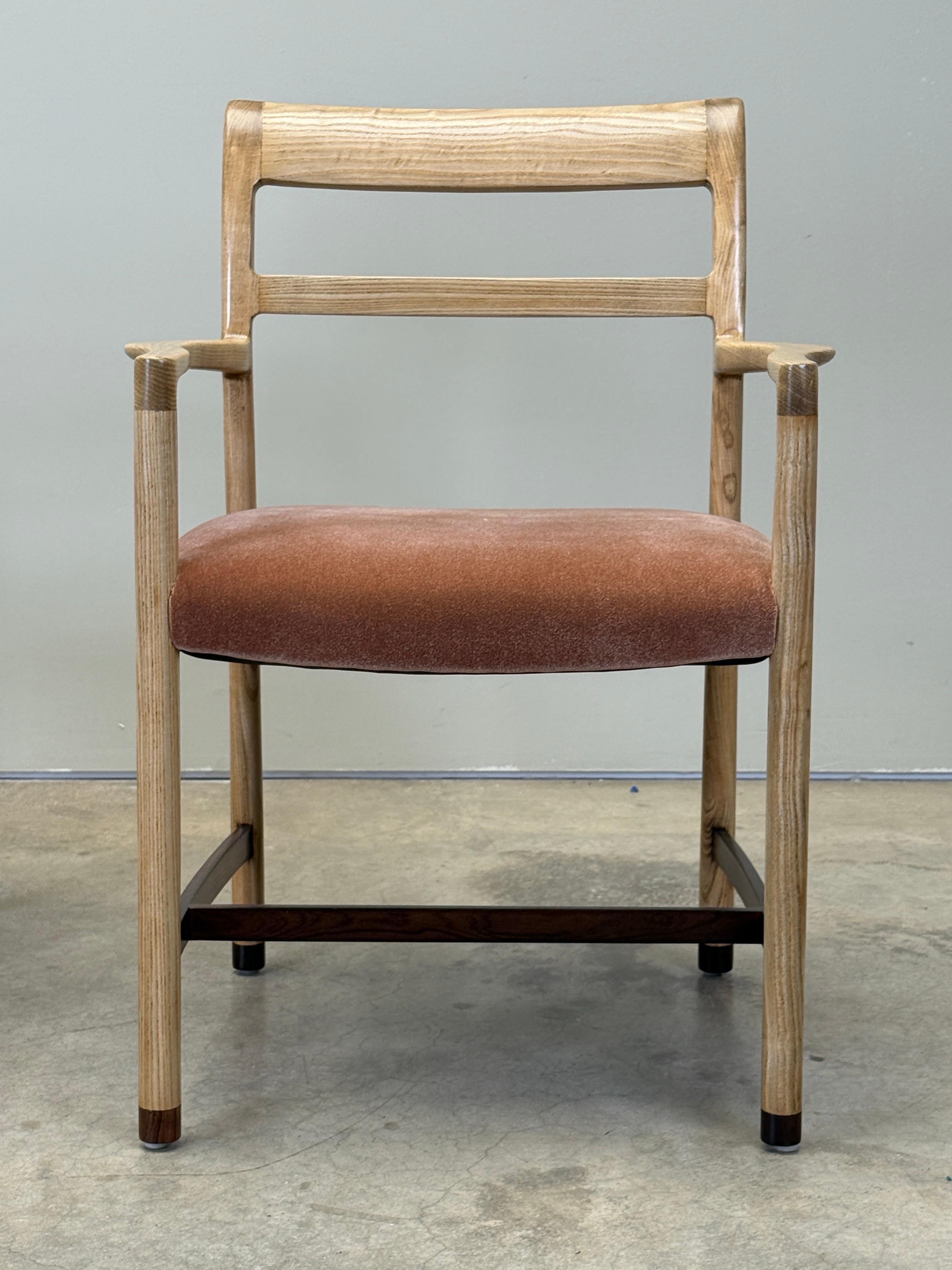 Dieci poltrone da pranzo in frassino e palissandro di Dunbar in vendita 10