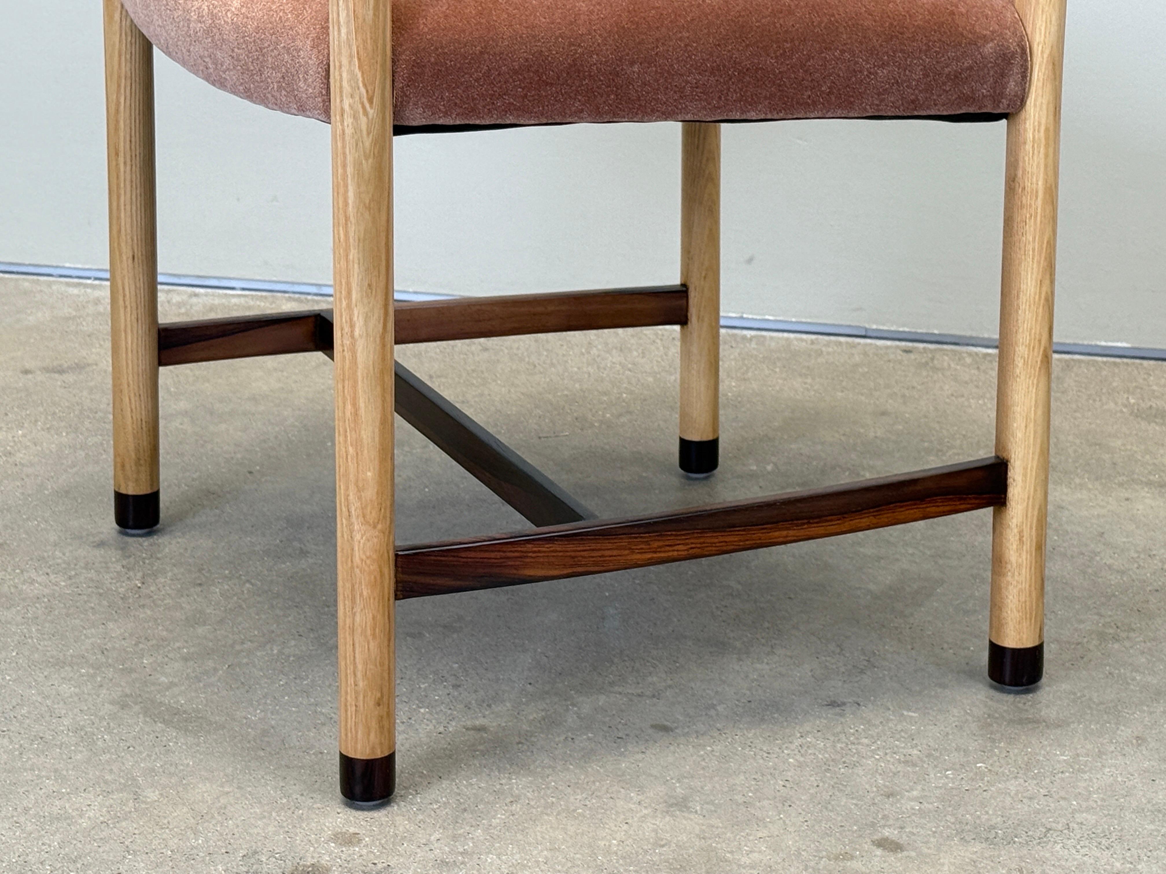 Dieci poltrone da pranzo in frassino e palissandro di Dunbar in vendita 2