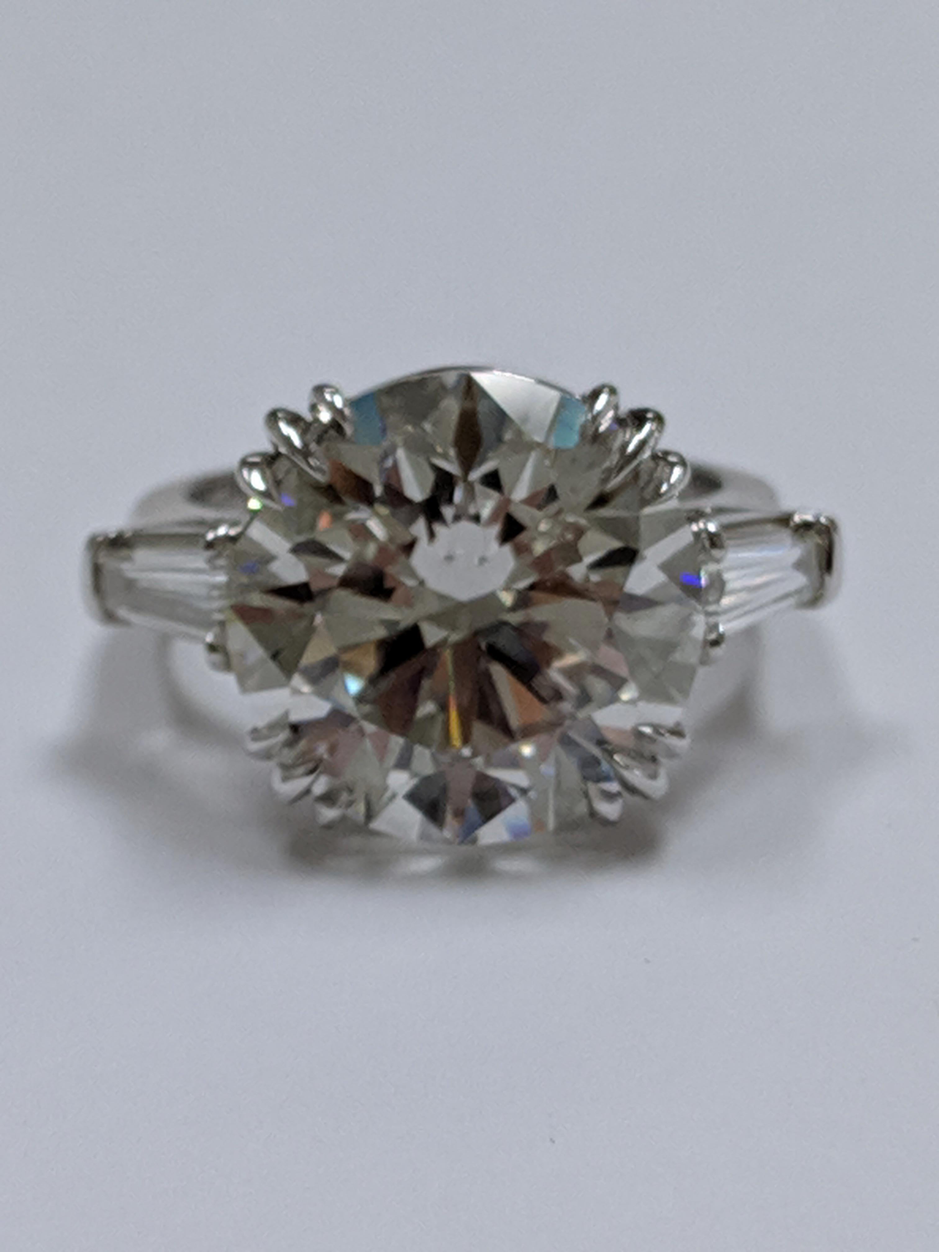 10 carat round diamond ring