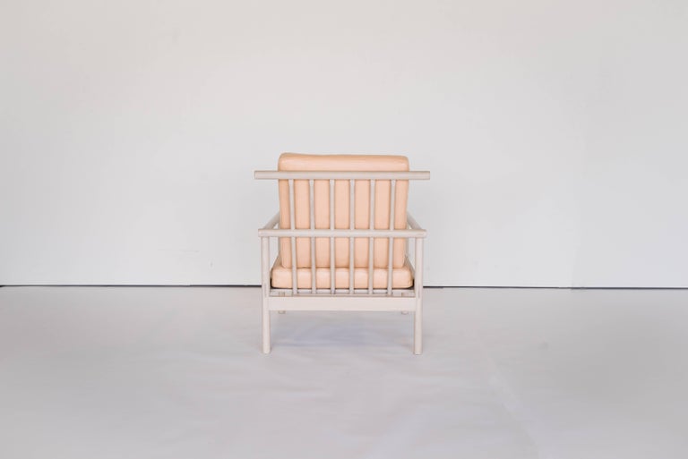 Ten Chair By Sun At Nude Minimalist Midcentury Lounge Chair In Wood Leather