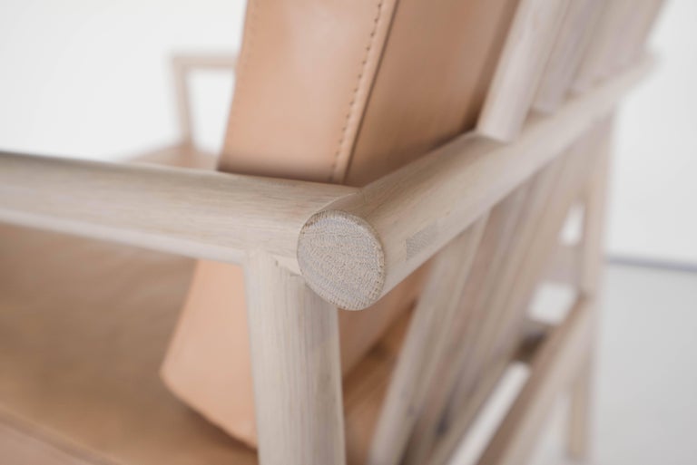 Ten Chair By Sun At Nude Minimalist Midcentury Lounge Chair In Wood Leather