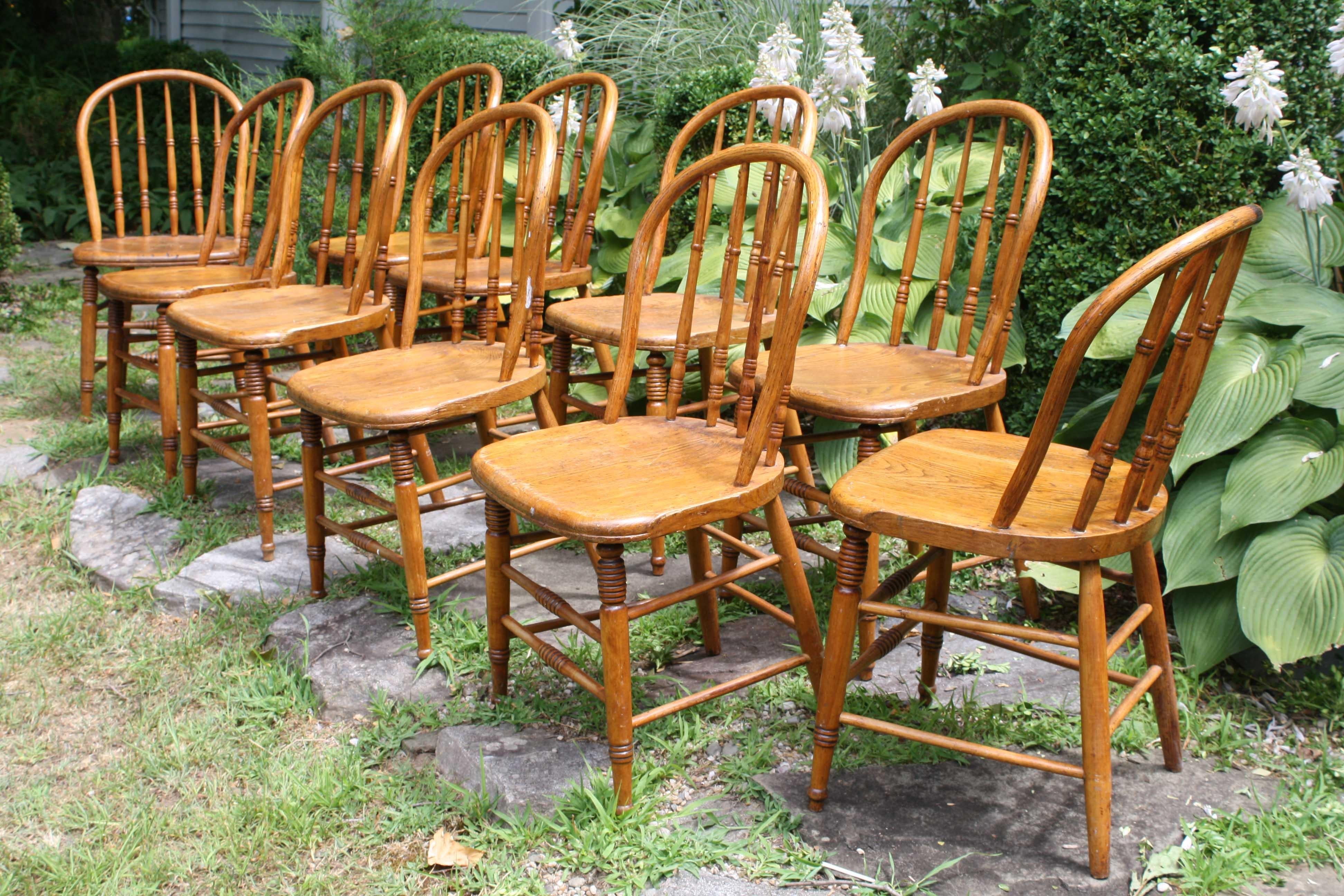 TEN Connecticut Hoop Back Windsor Chairs For Sale 2