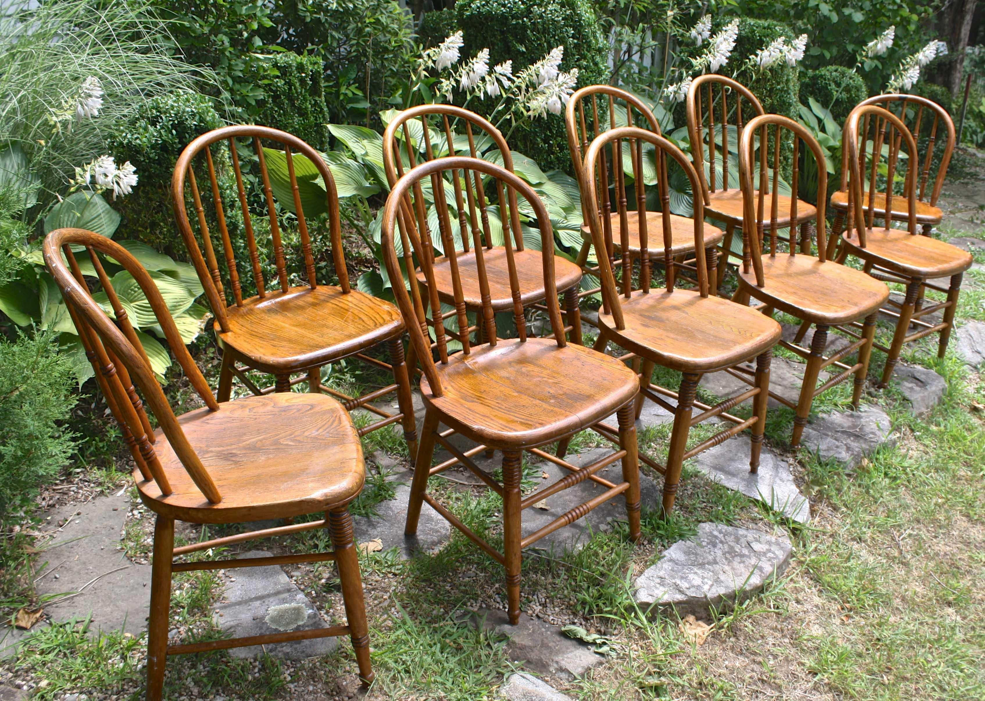TEN Connecticut Hoop Back Windsor Chairs For Sale 3
