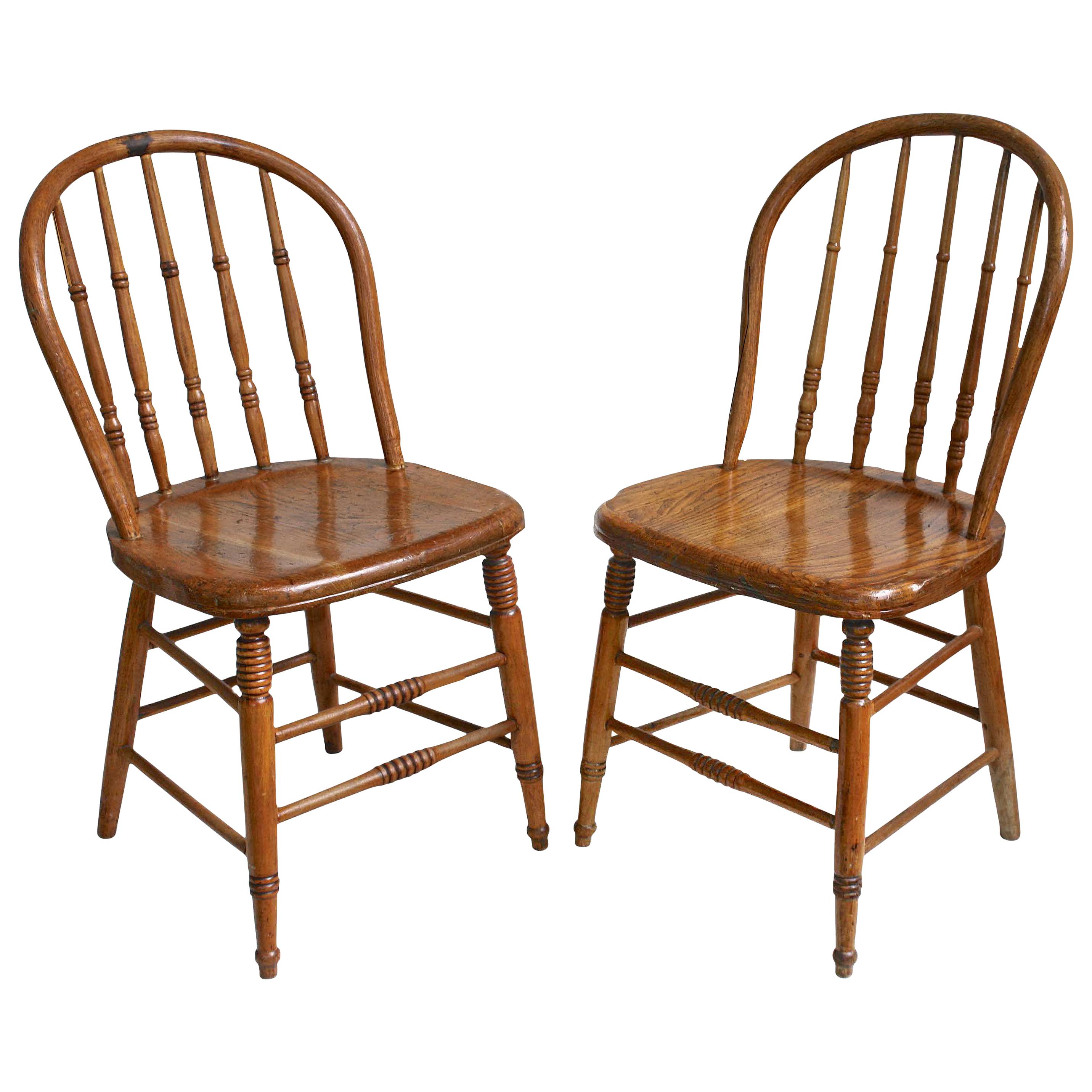 TEN Connecticut Hoop Back Windsor Chairs For Sale