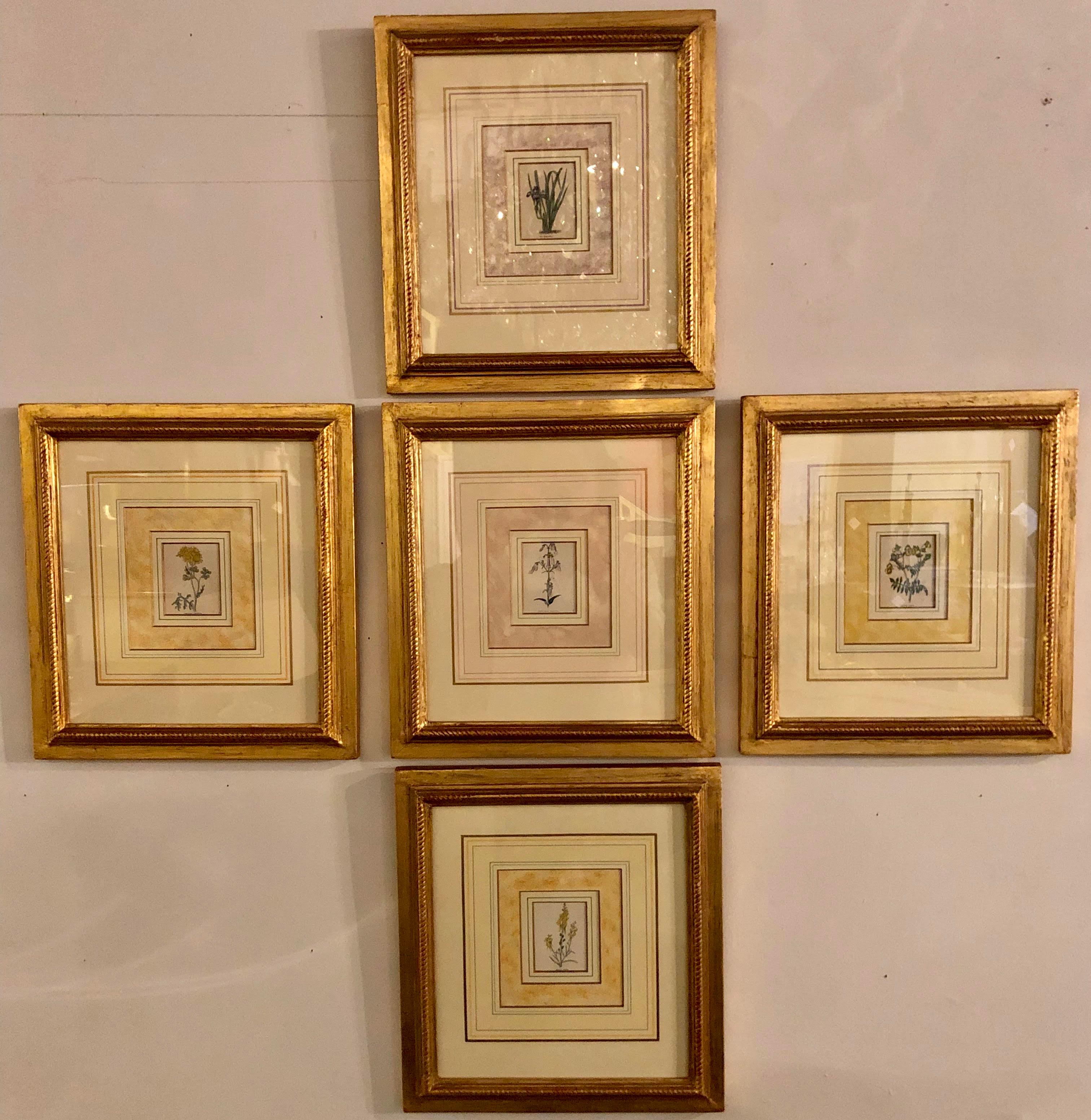 One of several spectacular groupings of engravings fresh from a Bronxville Mansion. Ten Copperplate engravings by Benjamin Maund (British) in the finest gilt frames wonderfully matted by Judy Cormier. This set showing ten pieces depicting the