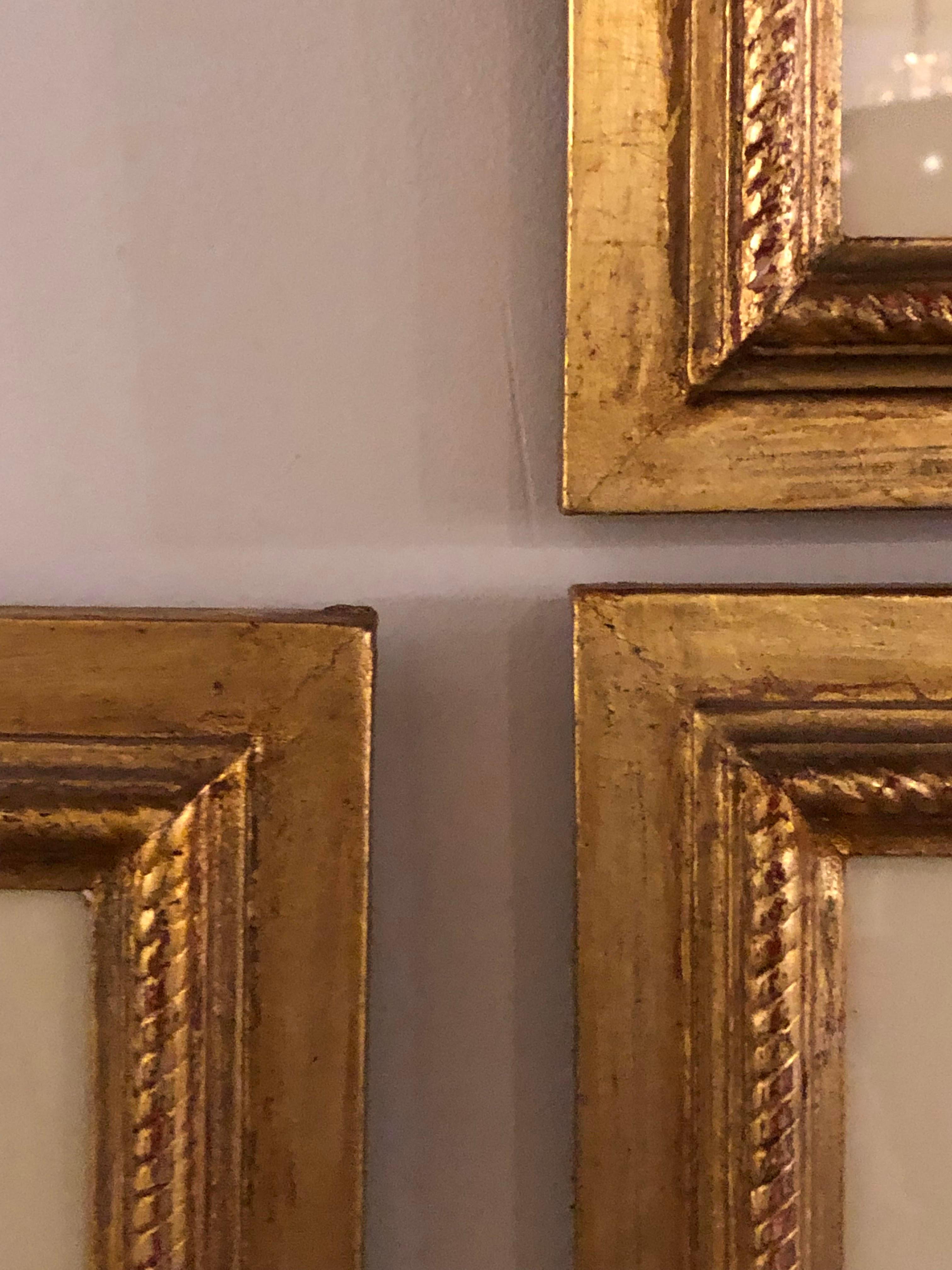 Engraved Ten Copperplate Engravings in Gilt Frames by Benjamin Maund, Judy Cormier Framed For Sale