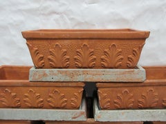 Ten Decorative Rectangular Italian Planters