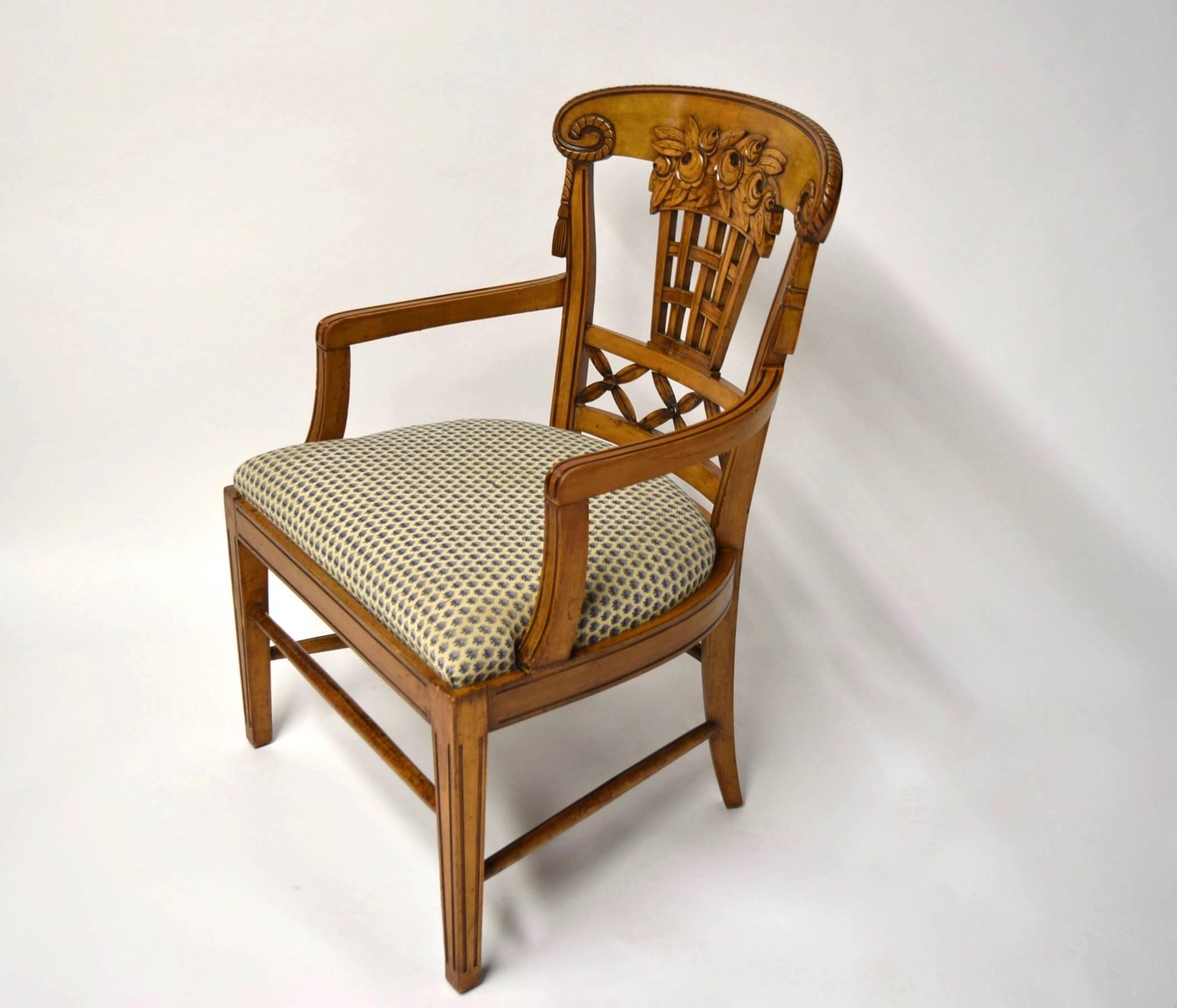 Ten Dining Chairs by André Groult, France, 1912 For Sale 8