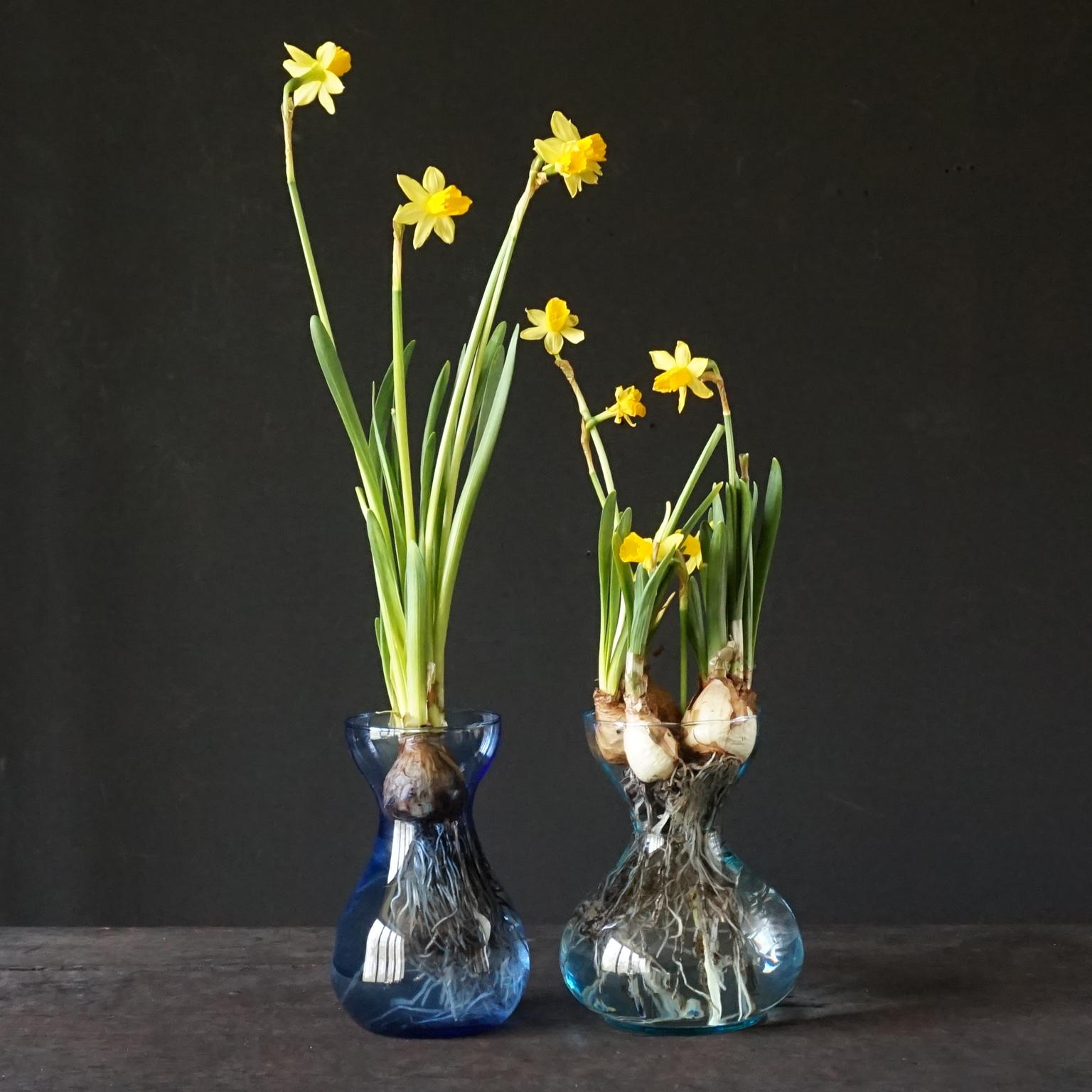 Ten Dutch 1960 Royal Leerdam Crystal and Rimac Baarn Bulb Vaseline Glass Vases For Sale 8
