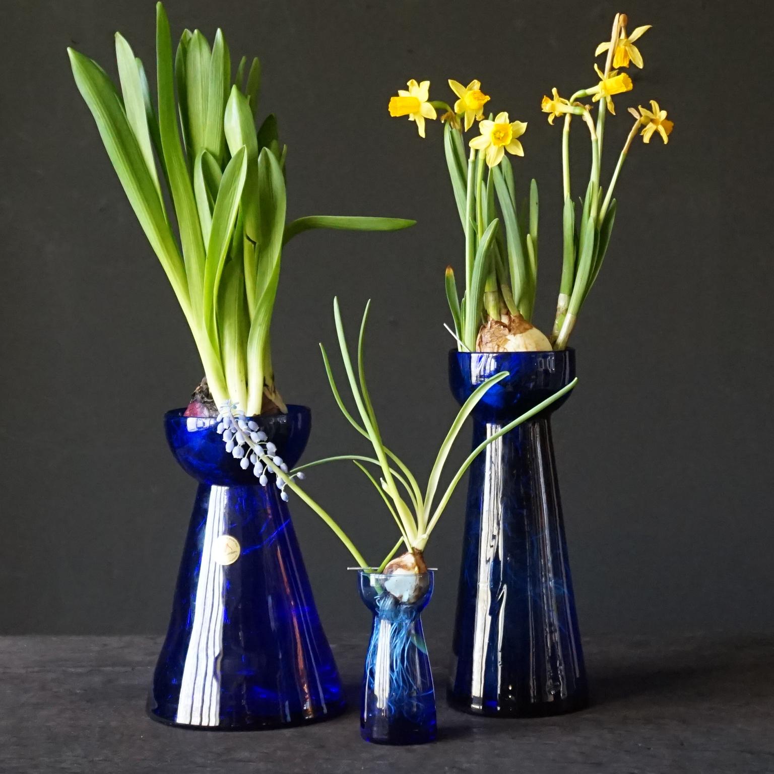Ten Dutch 1960 Royal Leerdam Crystal and Rimac Baarn Bulb Vaseline Glass Vases For Sale 2