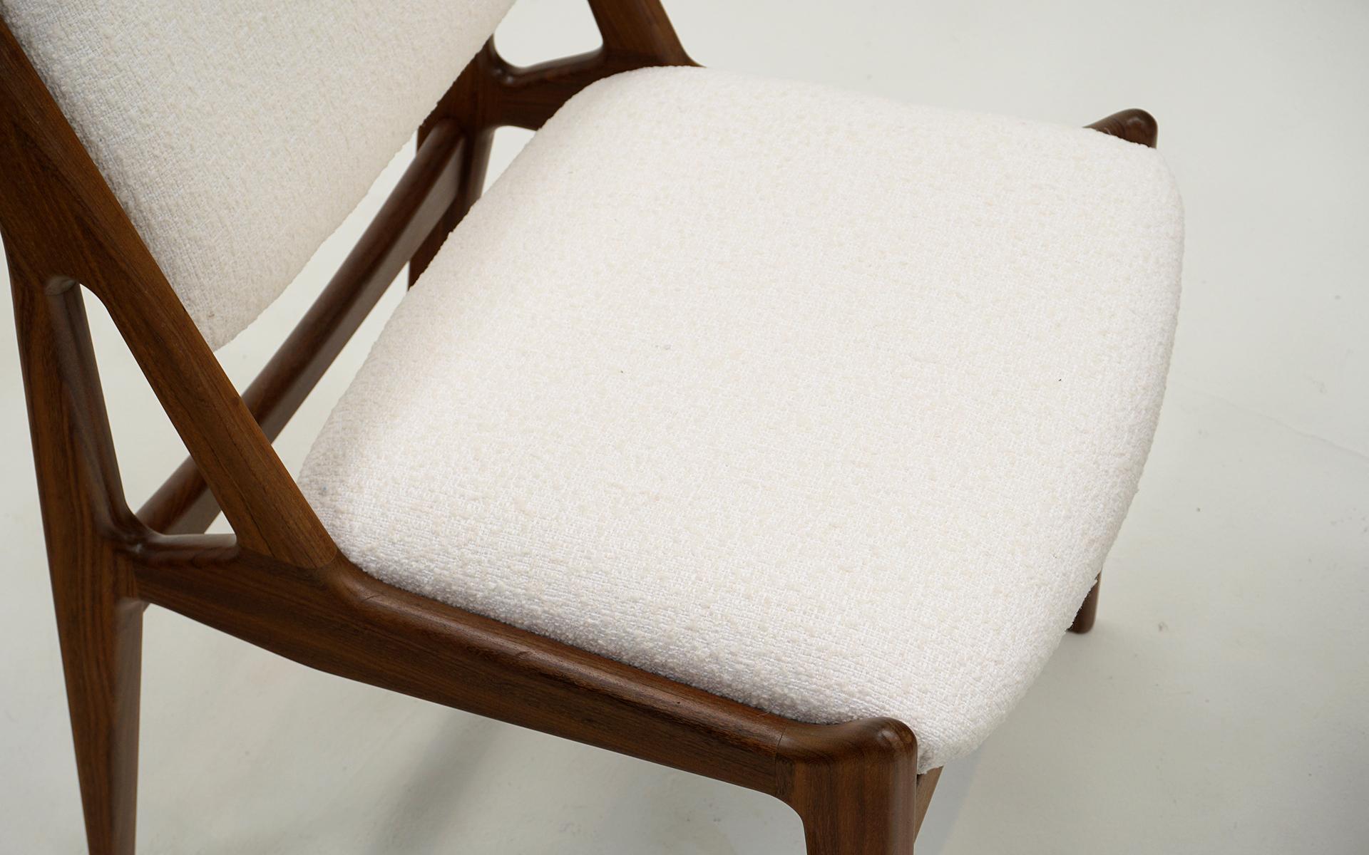Ten Elle and Ella Teak Danish Modern Dining Chairs by Arne Vodder. Excellent. 1