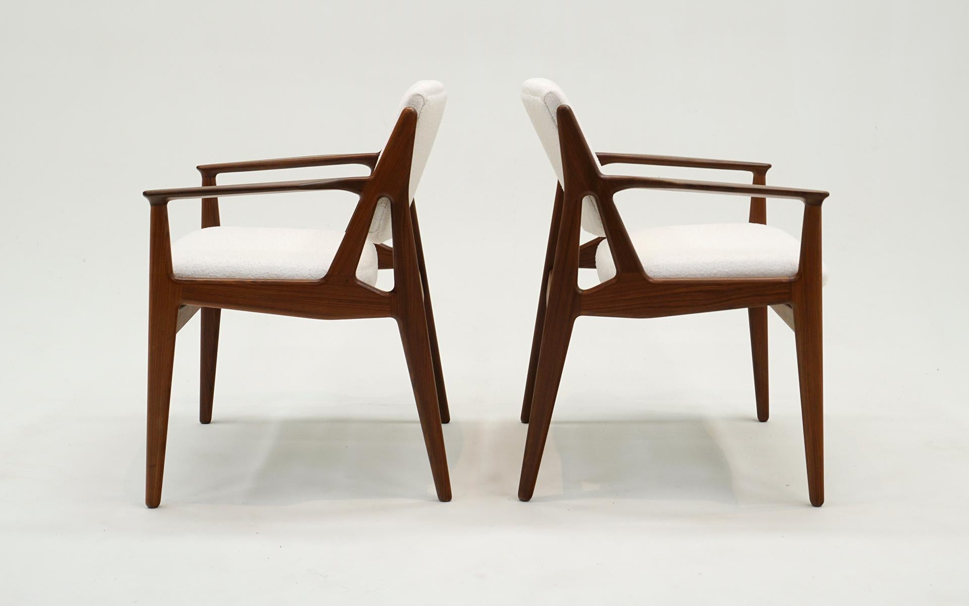 Ten Elle and Ella Teak Danish Modern Dining Chairs by Arne Vodder. Excellent. 2