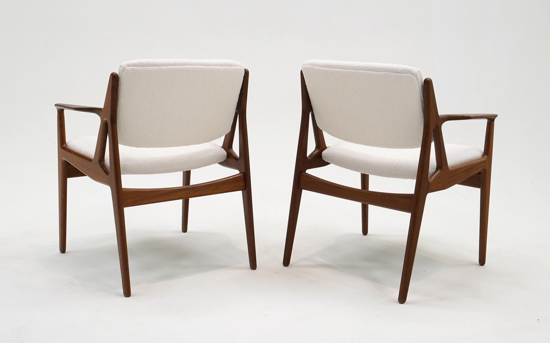 Ten Elle and Ella Teak Danish Modern Dining Chairs by Arne Vodder. Excellent. 3