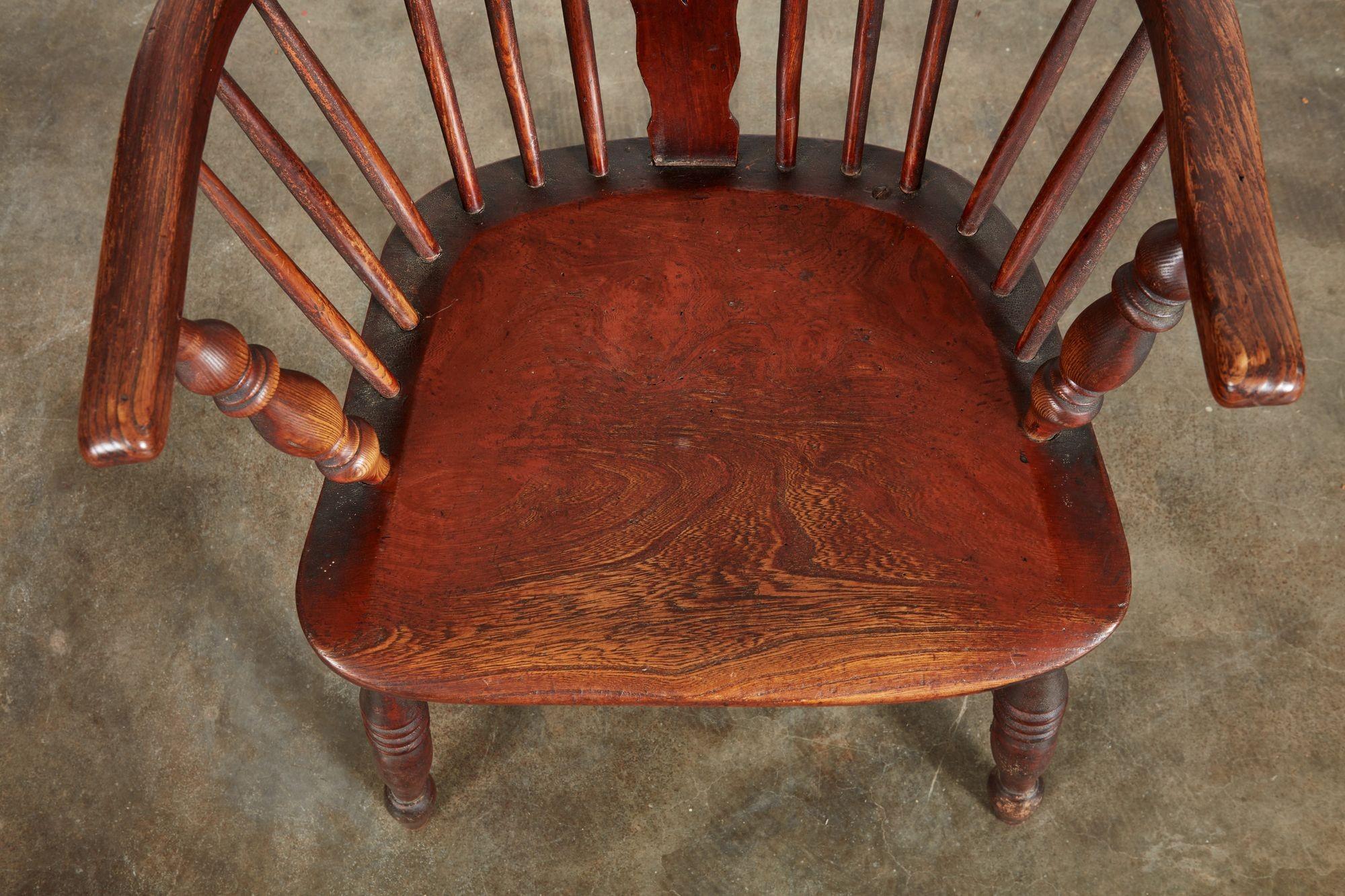 Ten English High Back Windsor Armchairs For Sale 6