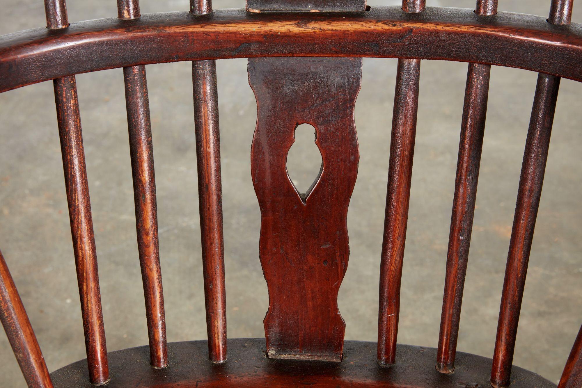 Ten English High Back Windsor Armchairs For Sale 7