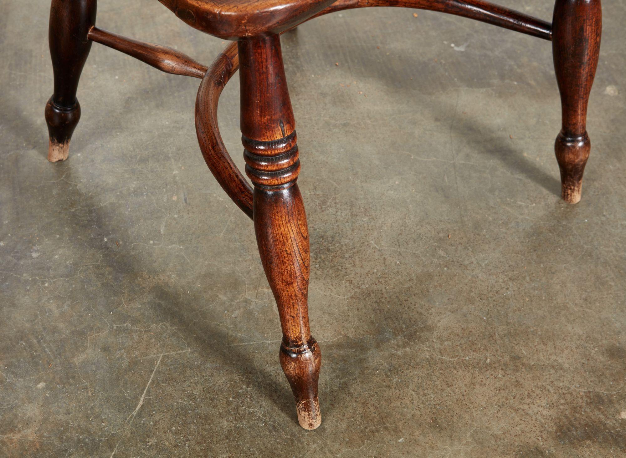 Ten English High Back Windsor Armchairs For Sale 8