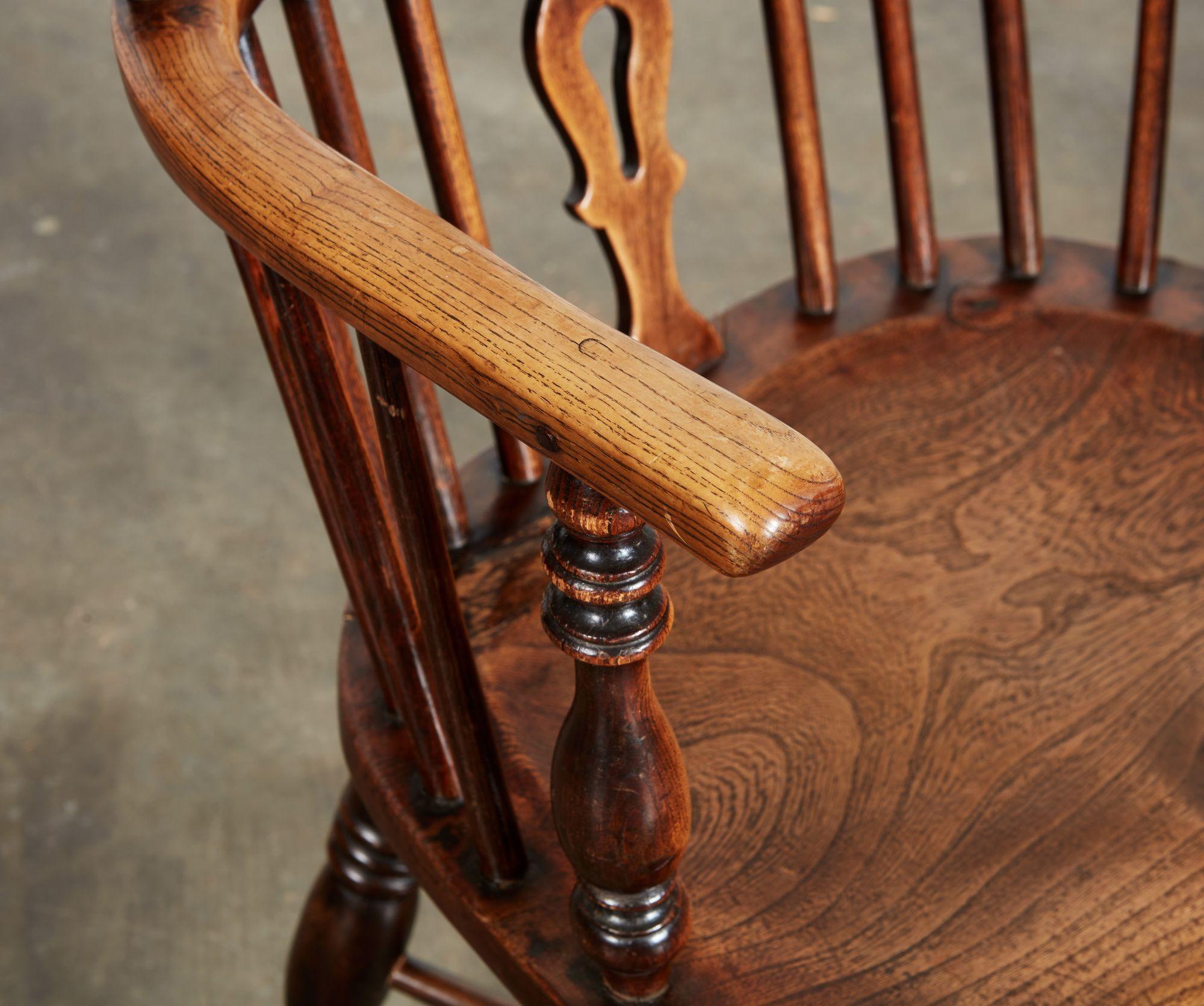Ten English High Back Windsor Armchairs For Sale 13