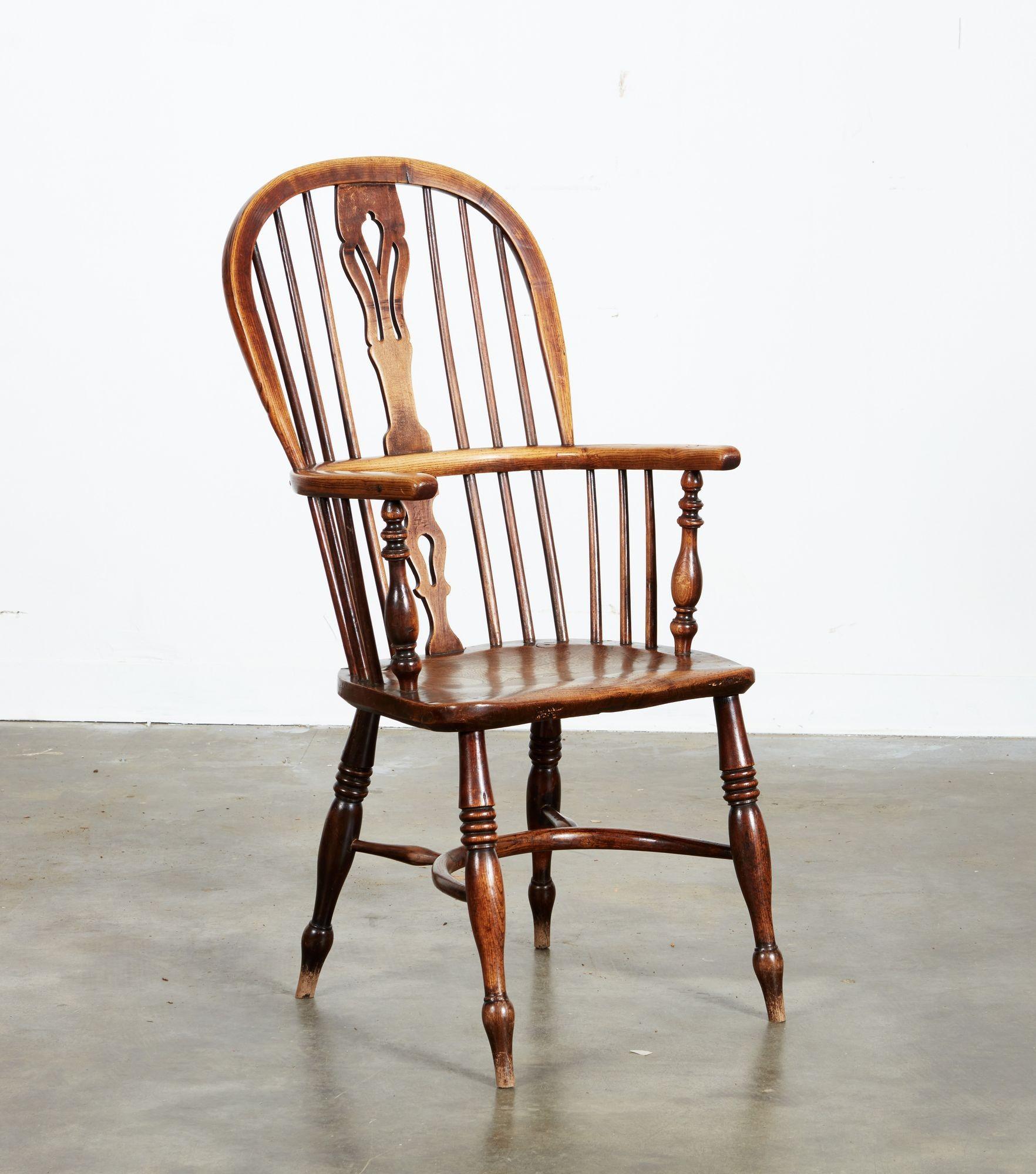 Ten English High Back Windsor Armchairs In Good Condition For Sale In Greenwich, CT