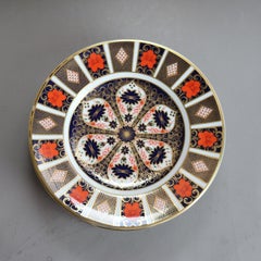 Ten English Royal Crown Derby Old Imari Bone China Plates with Seal 20thC