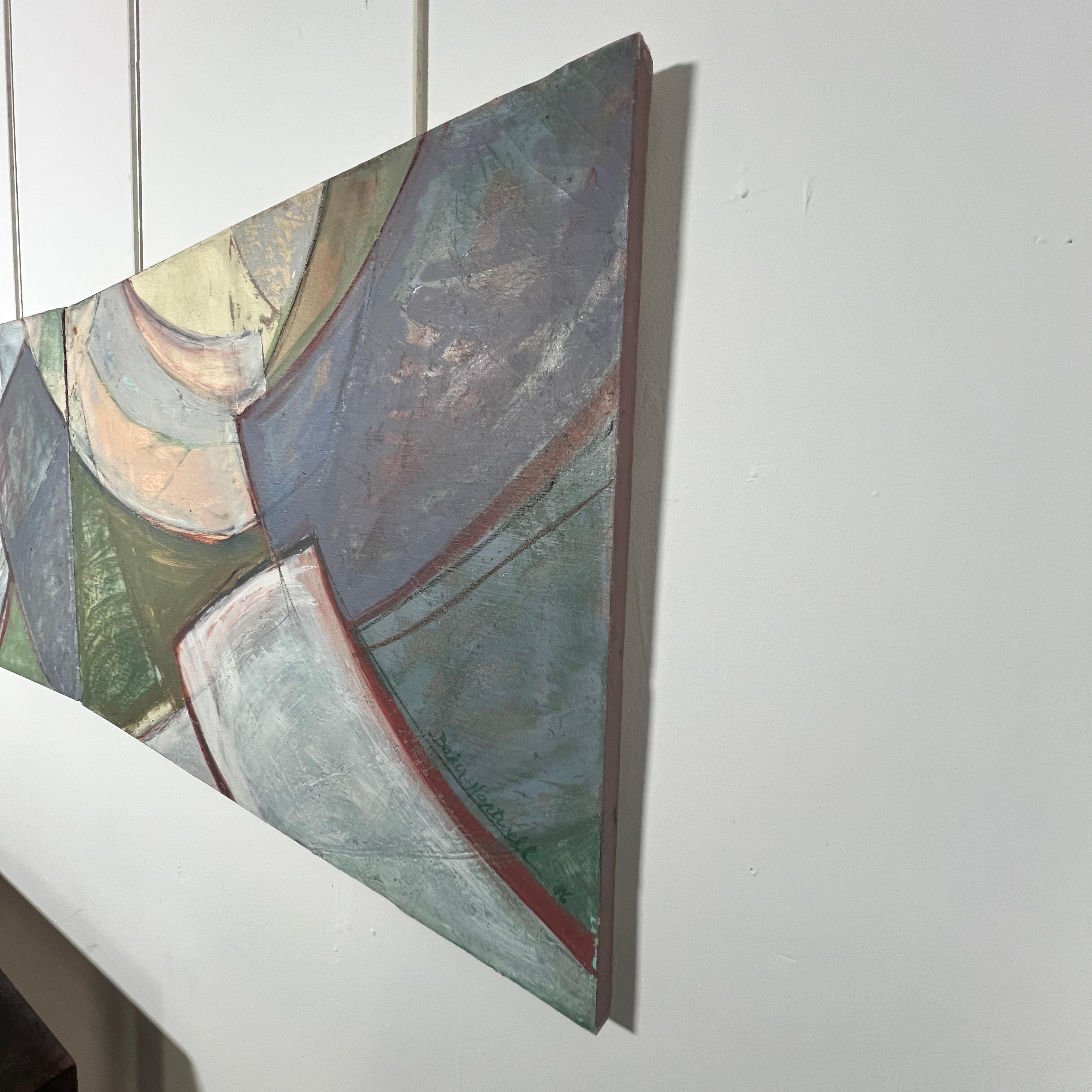 Paint Ten Foot Long Abstract Post Modern Triptych Ca. 1980s For Sale