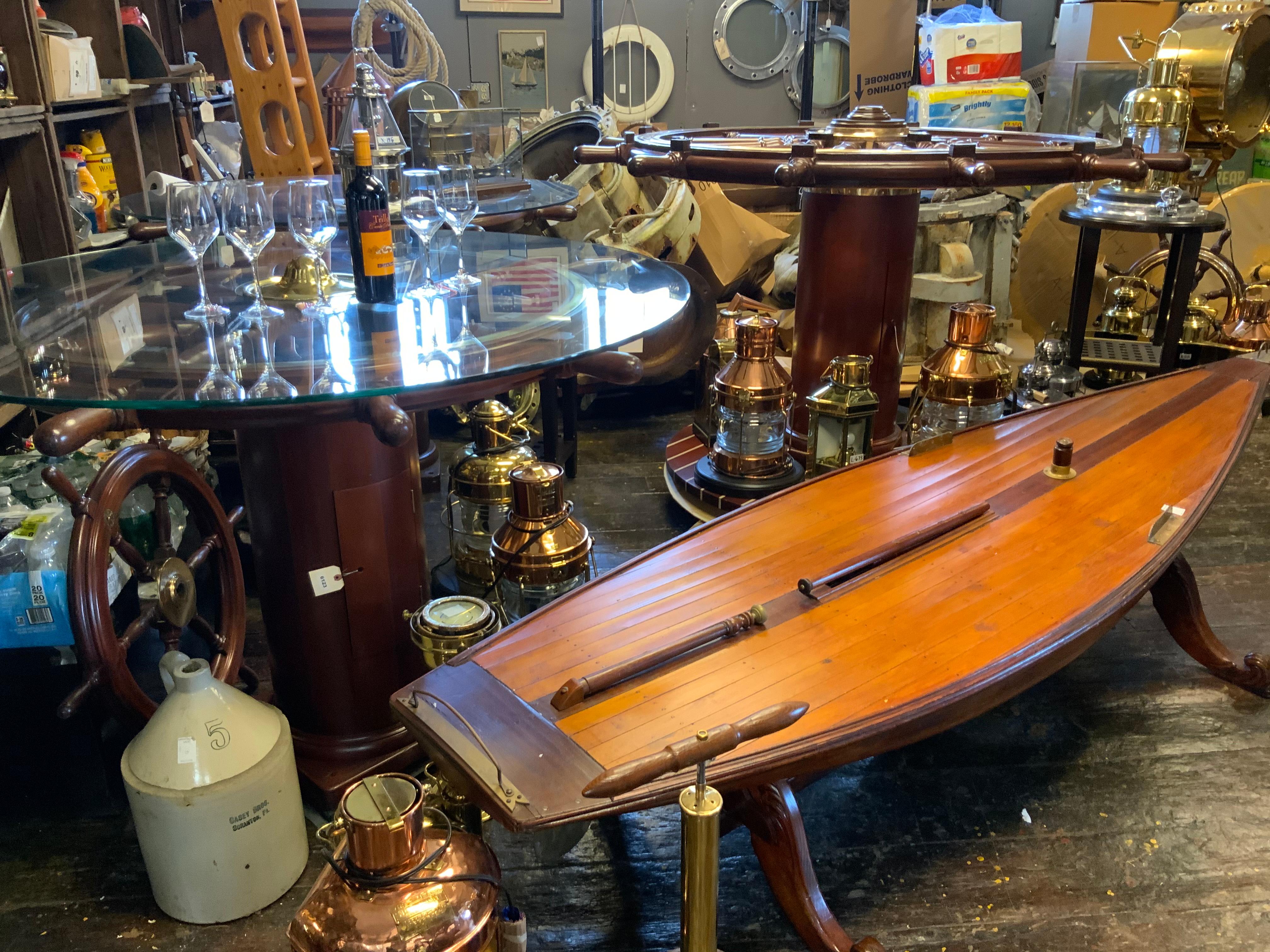 Ten Foot Yacht Table from Nineteenth Century Model In Good Condition In Norwell, MA