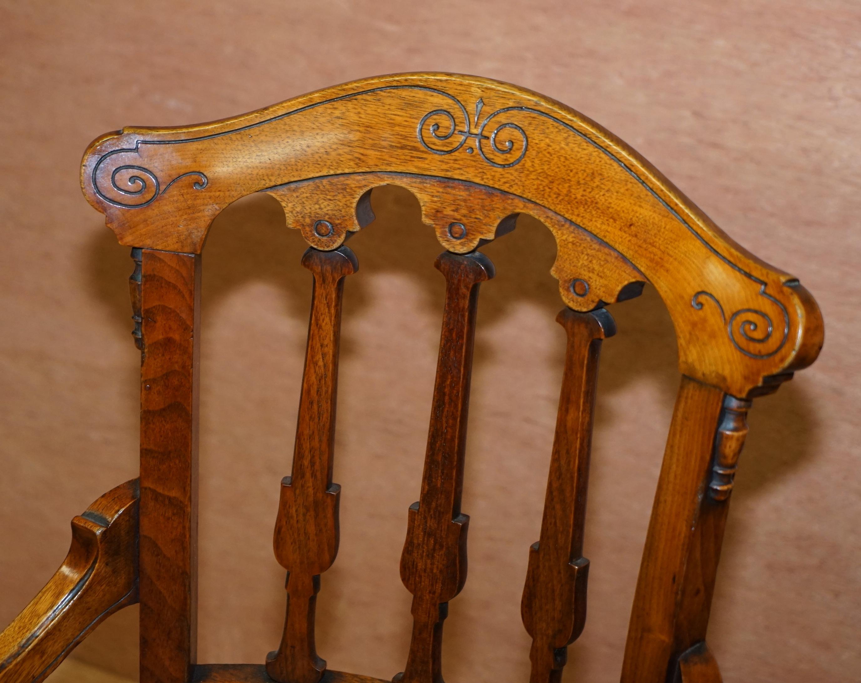 Hand-Carved Ten Fully Restored Gillows & Co Lancaster and London Georgian Dining Chairs 10