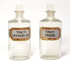 Ten Glass Apothecary Jars