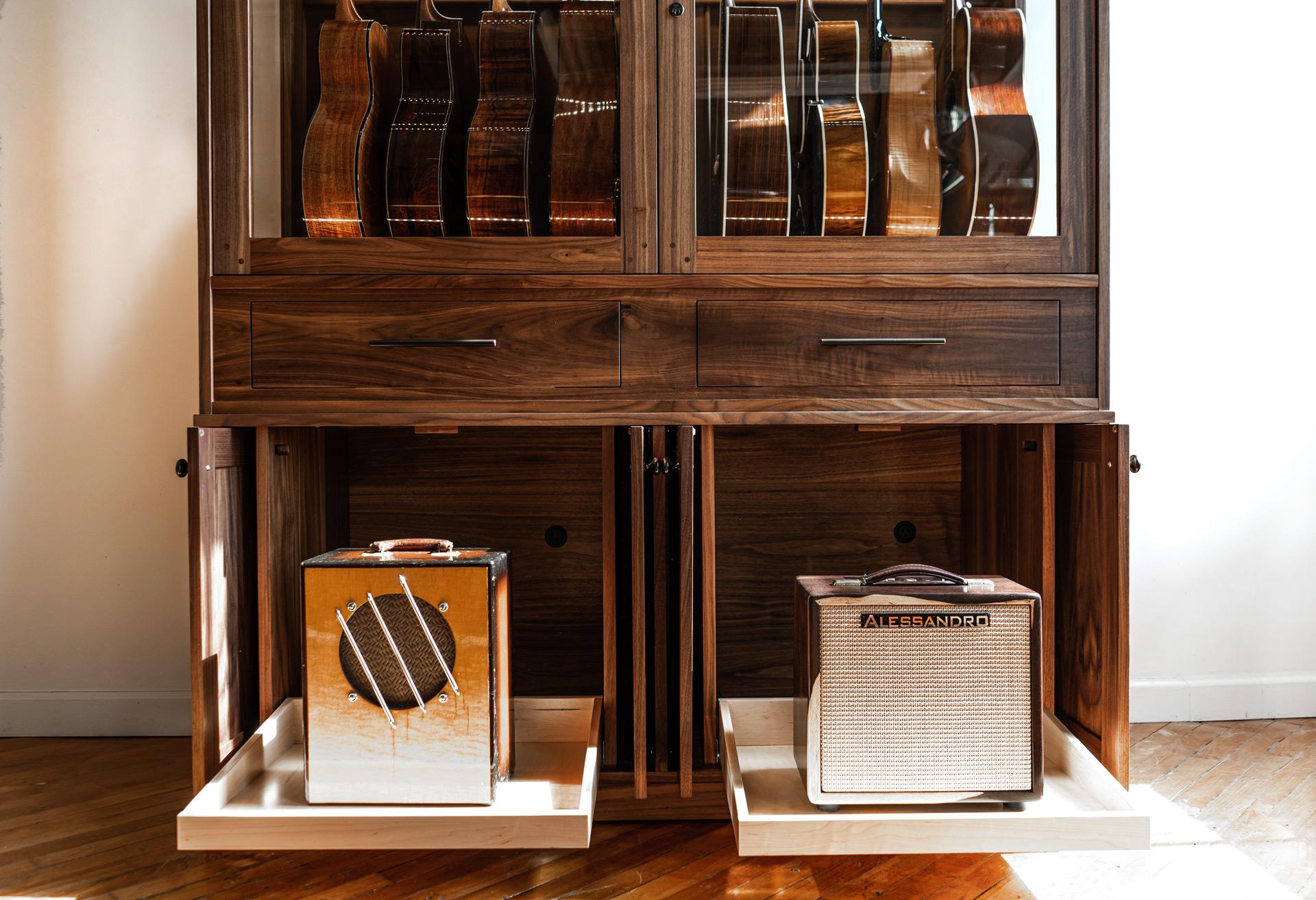 Ten Guitar Humidor, Wood Case Display, Amplifier Storage, The Guitar ...