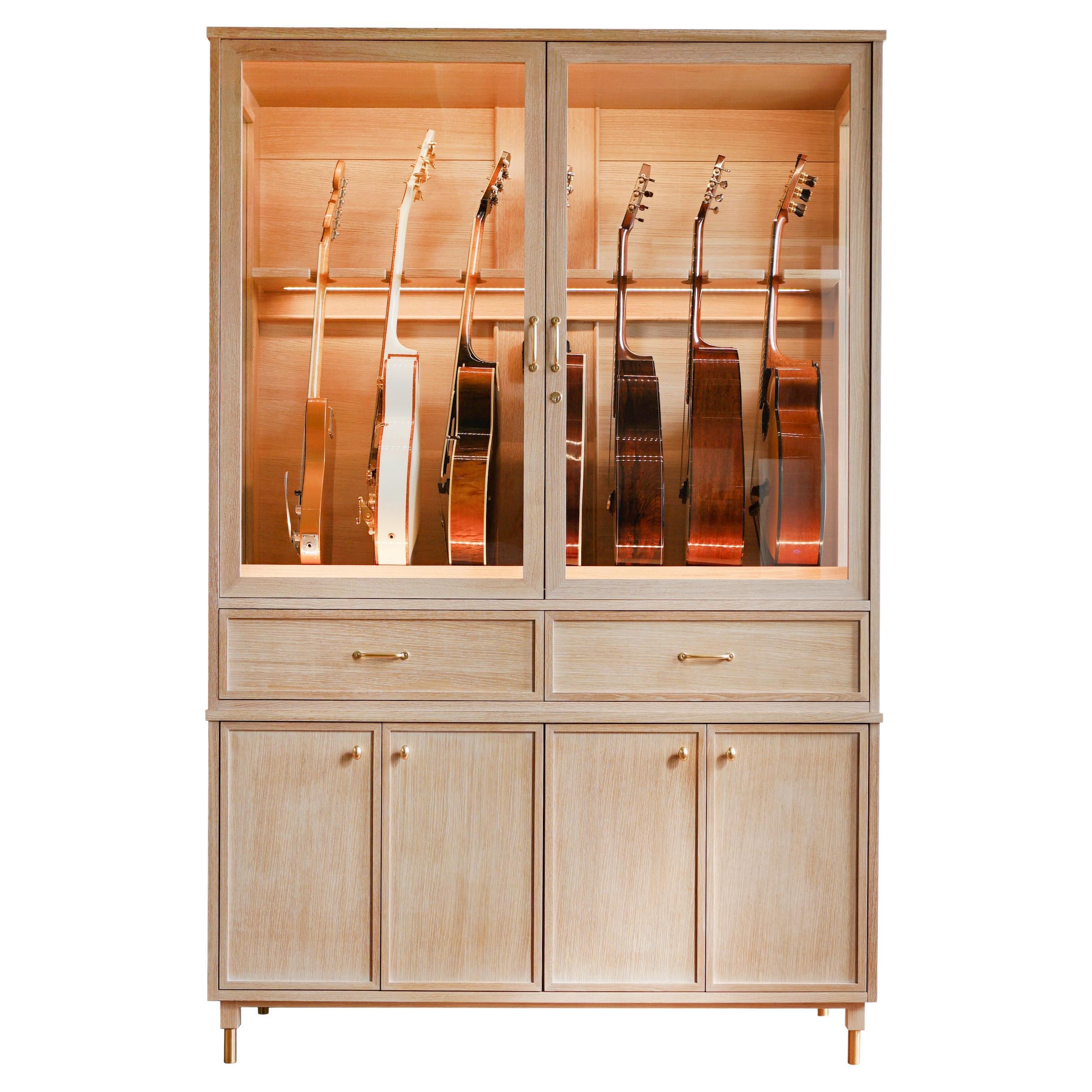 Ten Instrument Display, Humidor, Amplifier & Gear Storage (meubles de rangement pour instruments) en vente 1