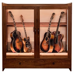 Ten Guitar Humidor, Wood Display Case, the Guitar Habitat