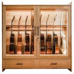The Habitat - Guitar Cabinet, Ten Instrument Display, Humidor 