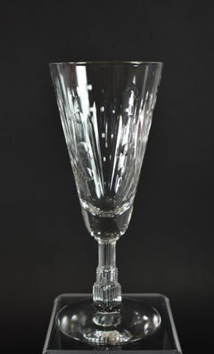 Ten Libbey Lucerne Pattern Skyscraper Wine Champagne Glasses Stemware