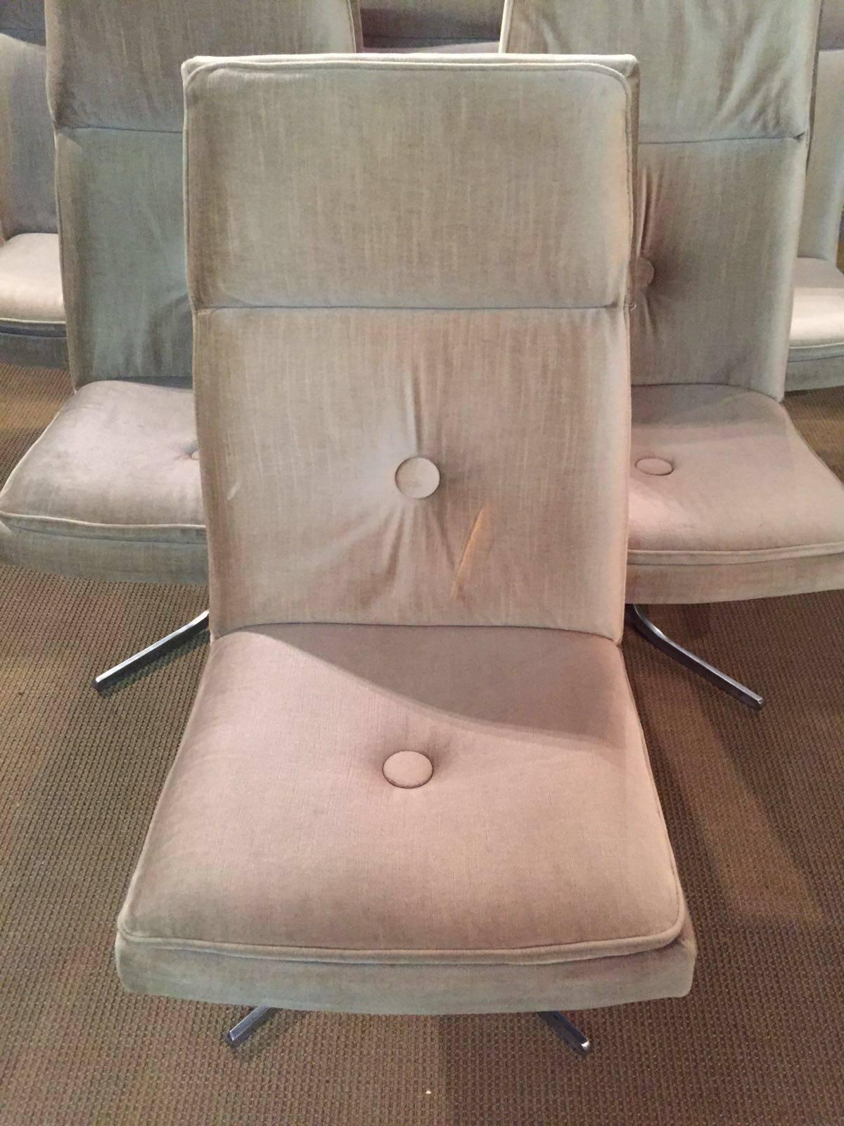 20th Century Ten Lounge Chairs Seventies Bauhaus, Germany, 1970s For Sale