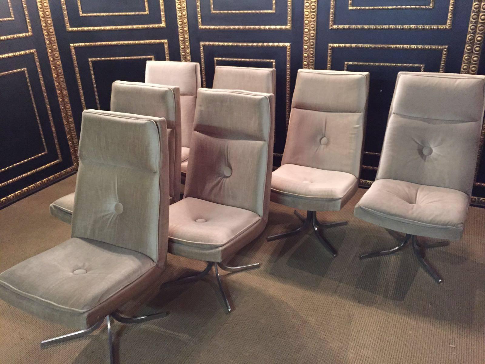 Ten Lounge Chairs Seventies Bauhaus, Germany, 1970s For Sale 1