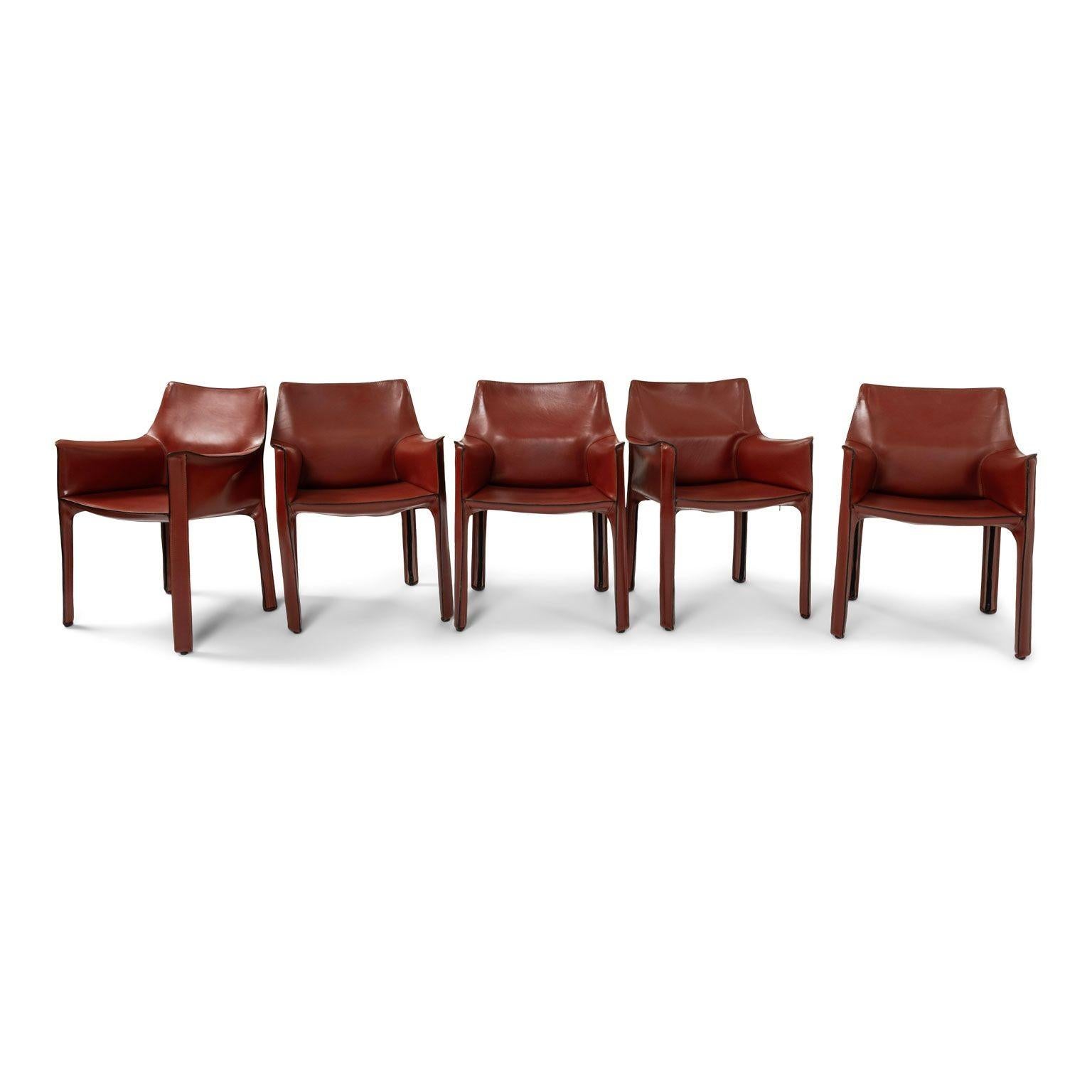 Ten Mario Bellini Cab 413 Armchairs 4