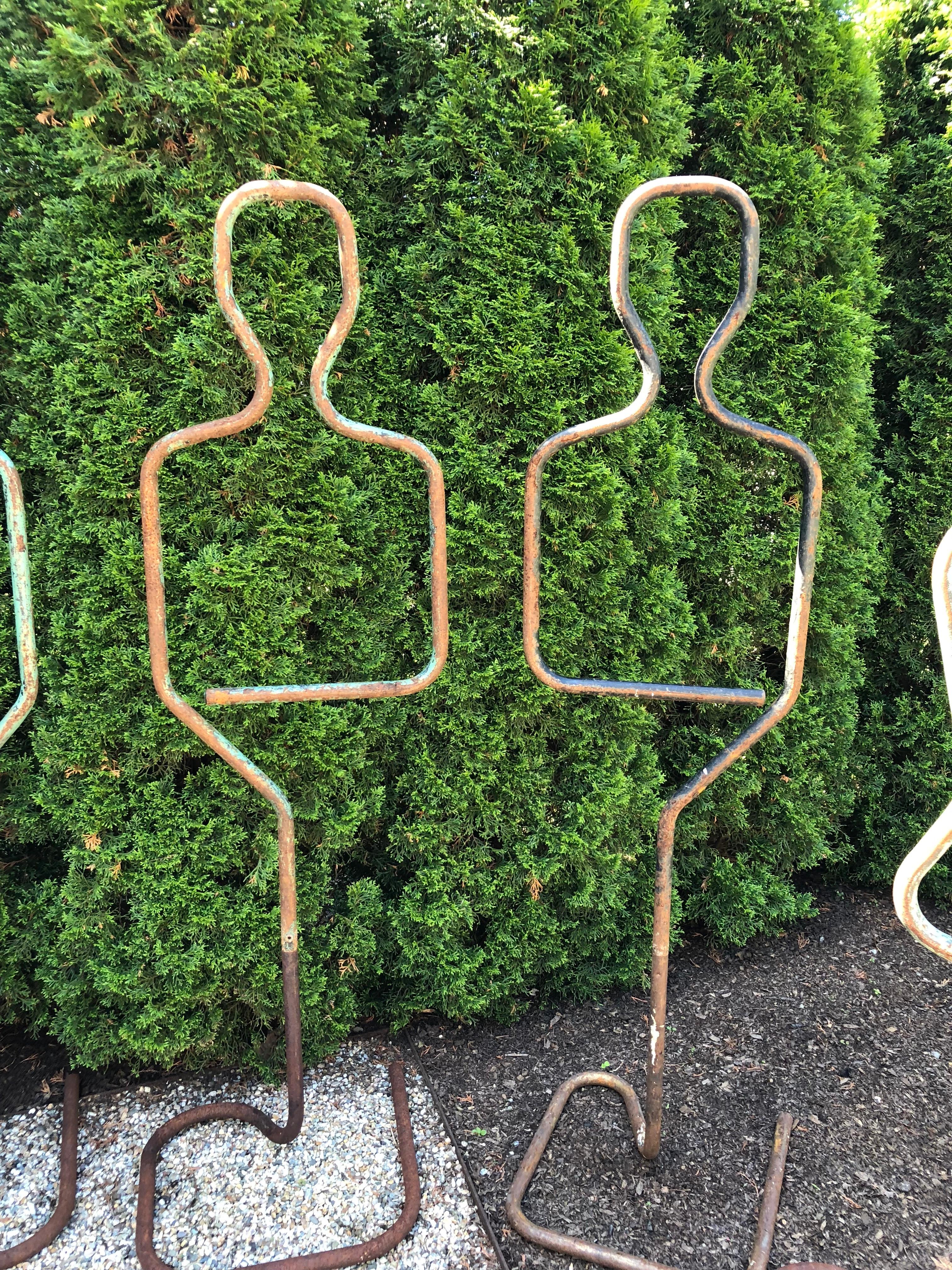 Ten Mid-Century French Painted Steel Mannequins 2