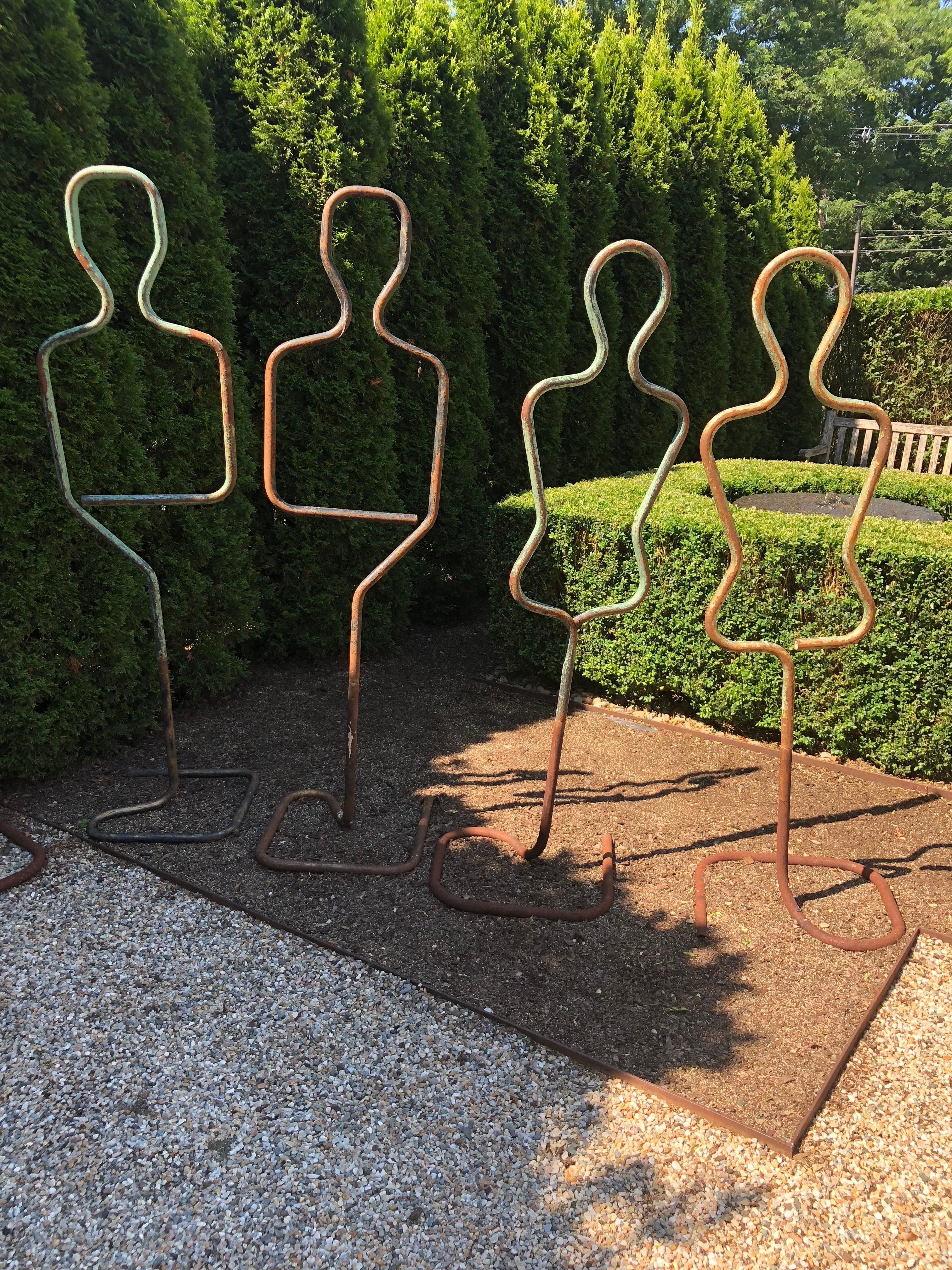 Ten Mid-Century French Painted Steel Mannequins 3
