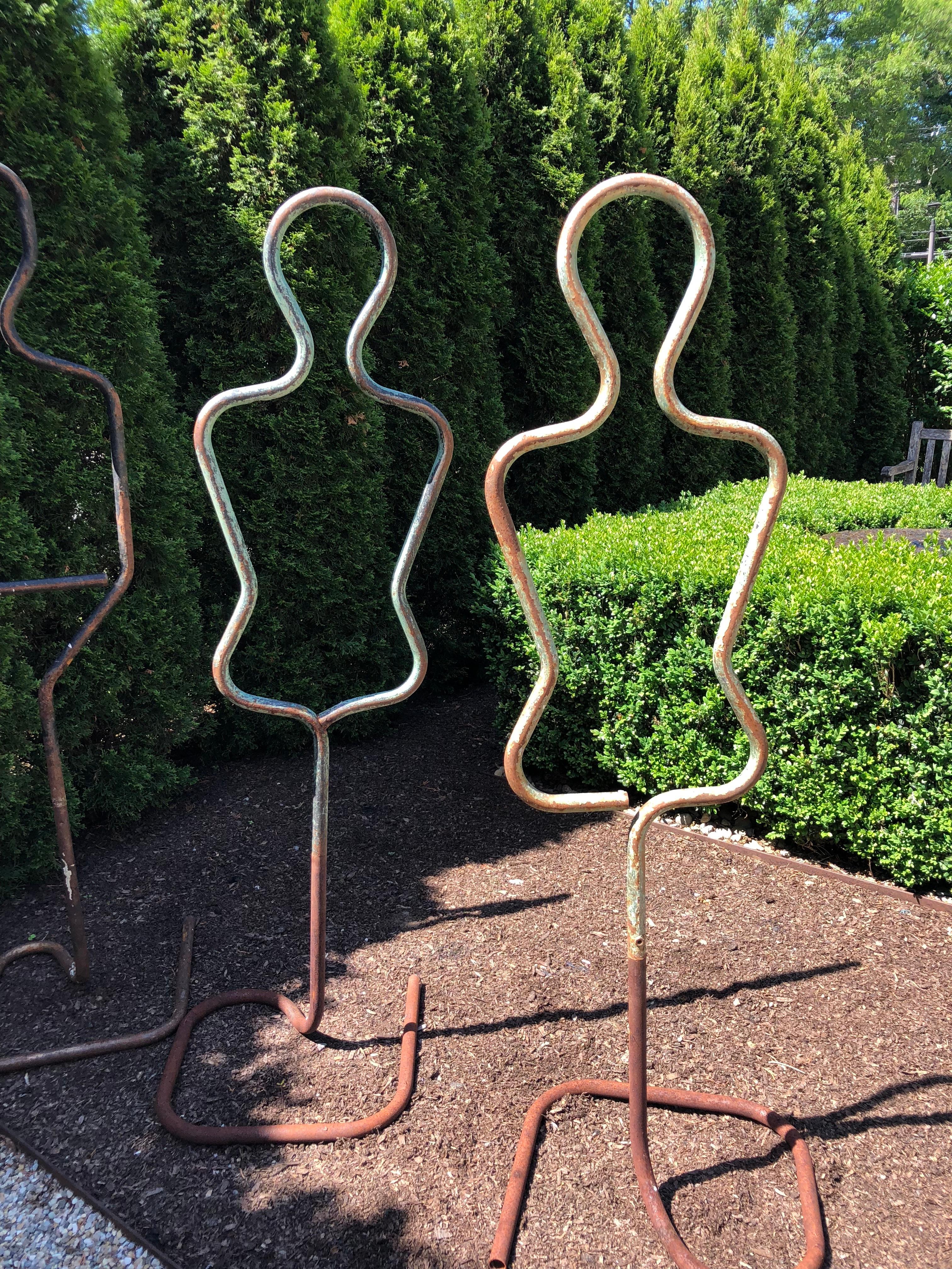 Ten Mid-Century French Painted Steel Mannequins 7