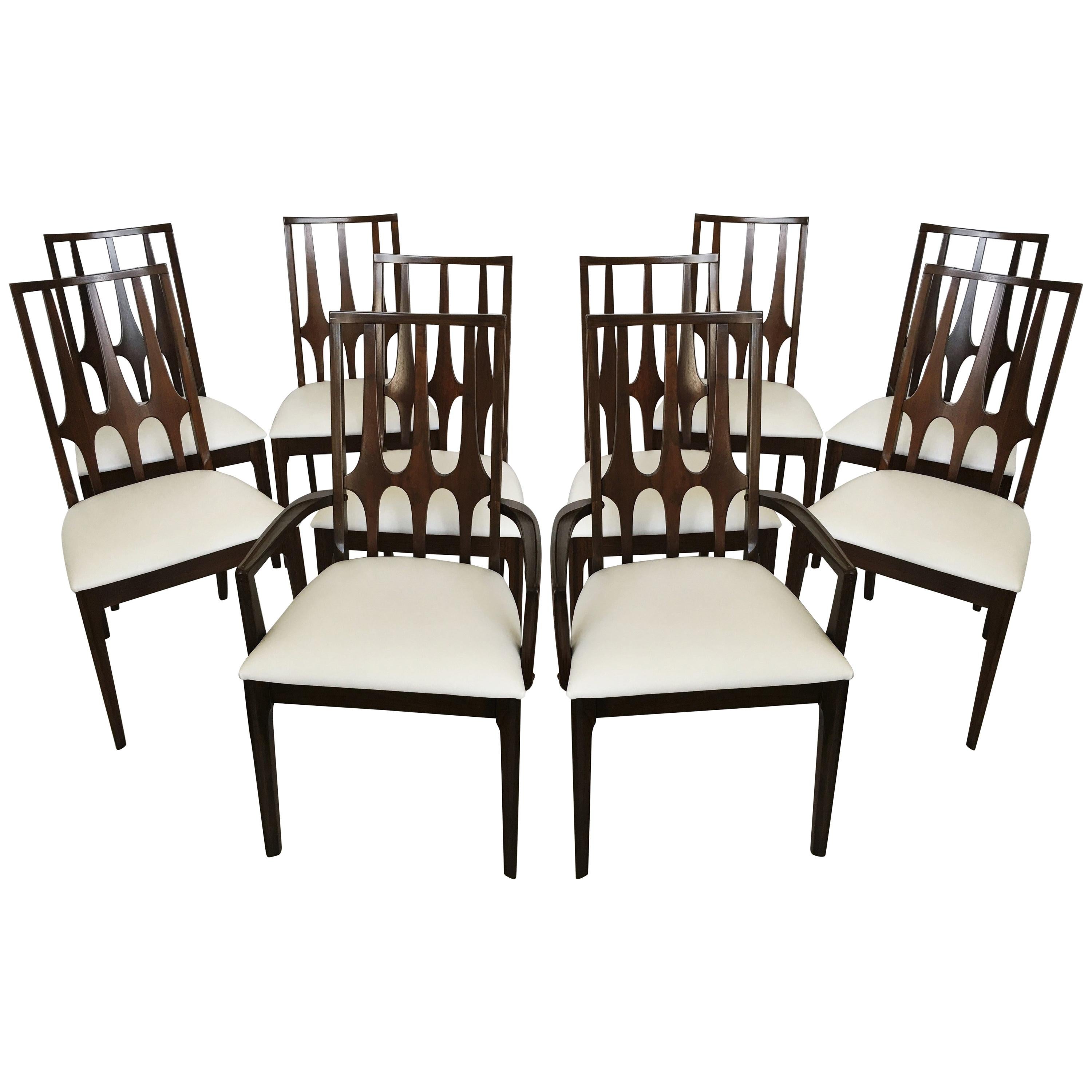 Ten Mid-Century Modern Broyhill "Brasilia" Dining Chairs