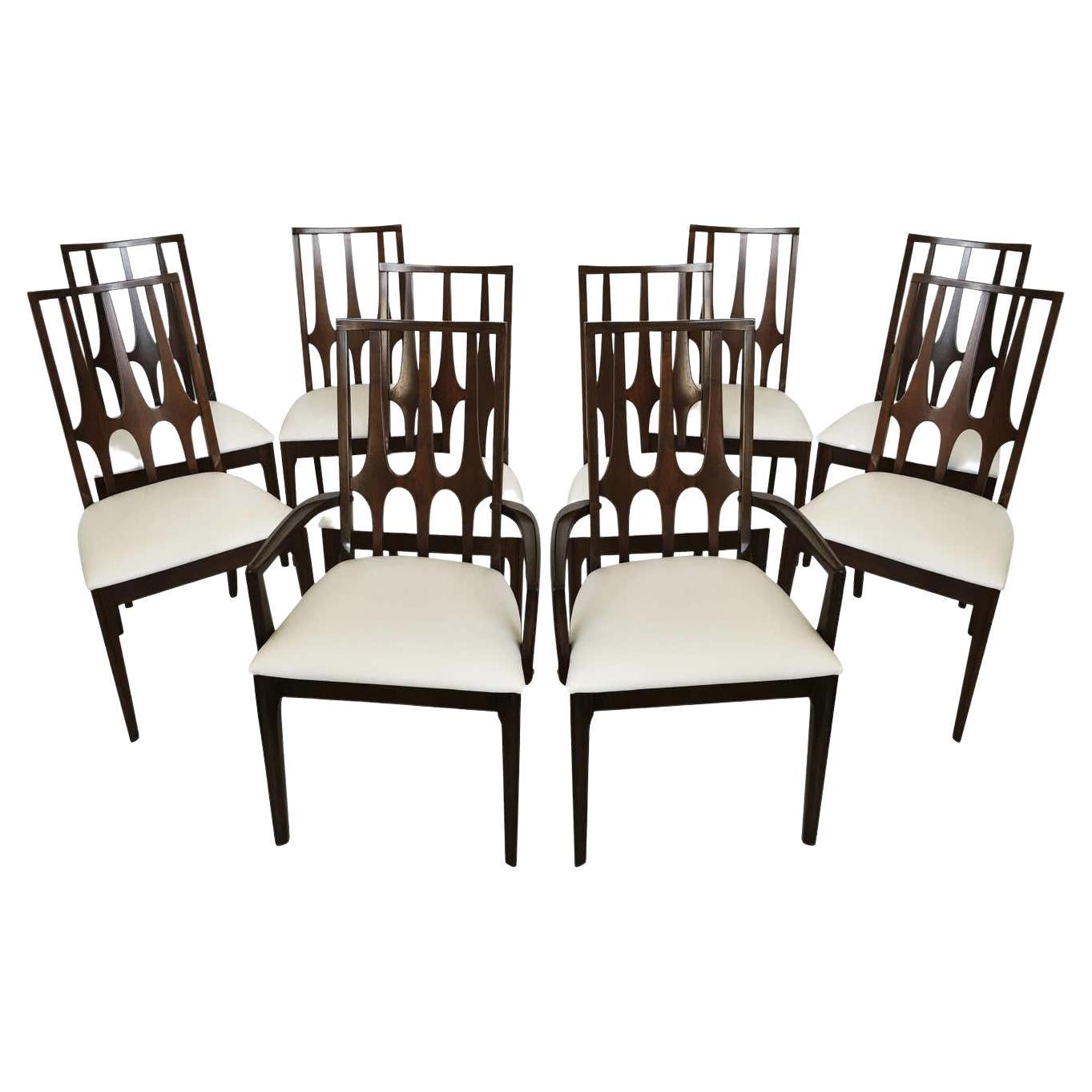 Ten Mid-Century Modern Broyhill "Brasilia" Dining Chairs