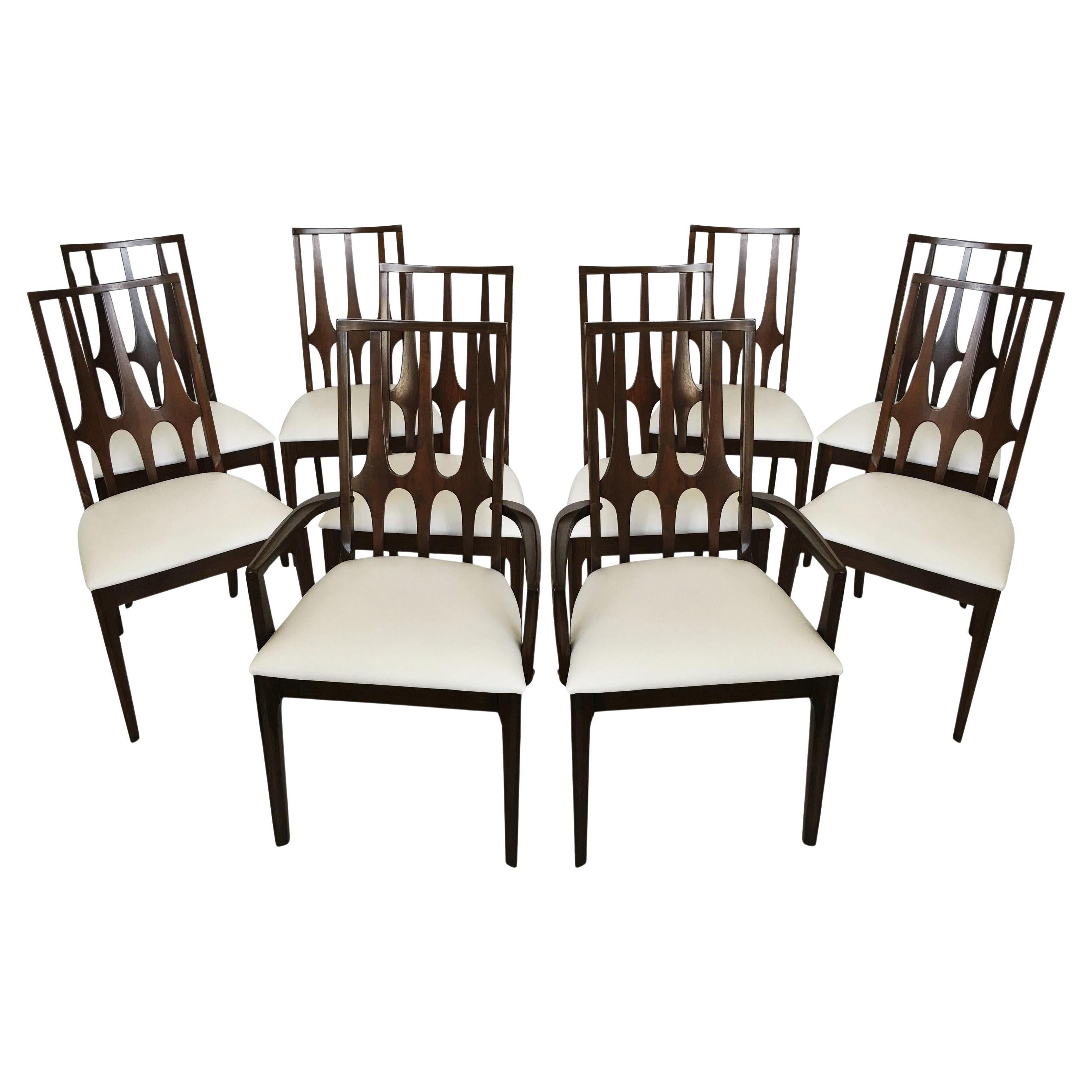 Ten Mid-Century Modern Broyhill "Brasilia" Dining Chairs