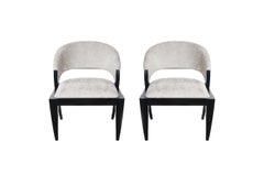 Ten Modernist Lacquered Dining Chairs by Brueton