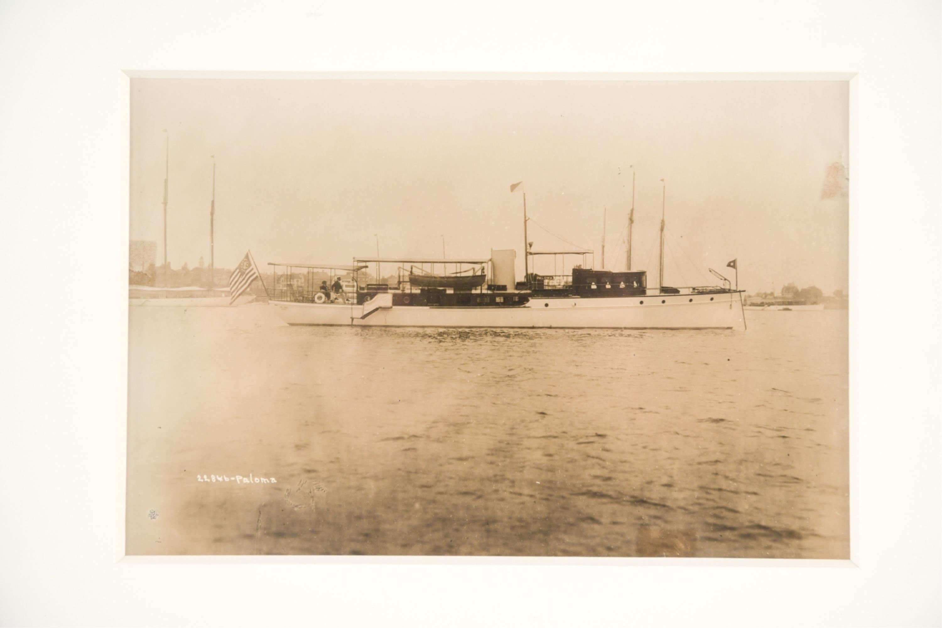 Early 20th Century Ten Nathaniel Stebbins Yacht Photographs