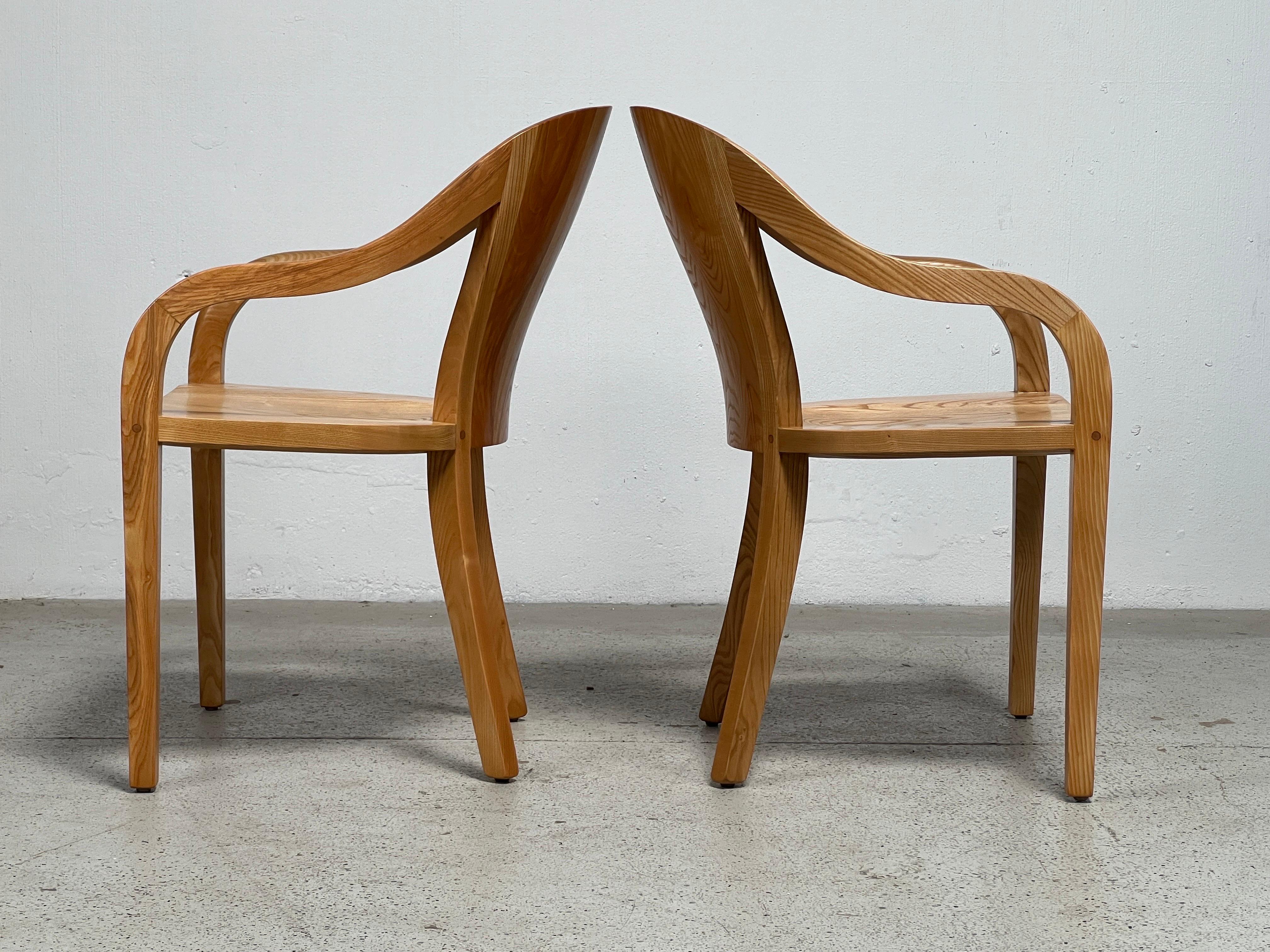 Ten Oak 'University' Chairs by Ward Bennett for Brickel 7