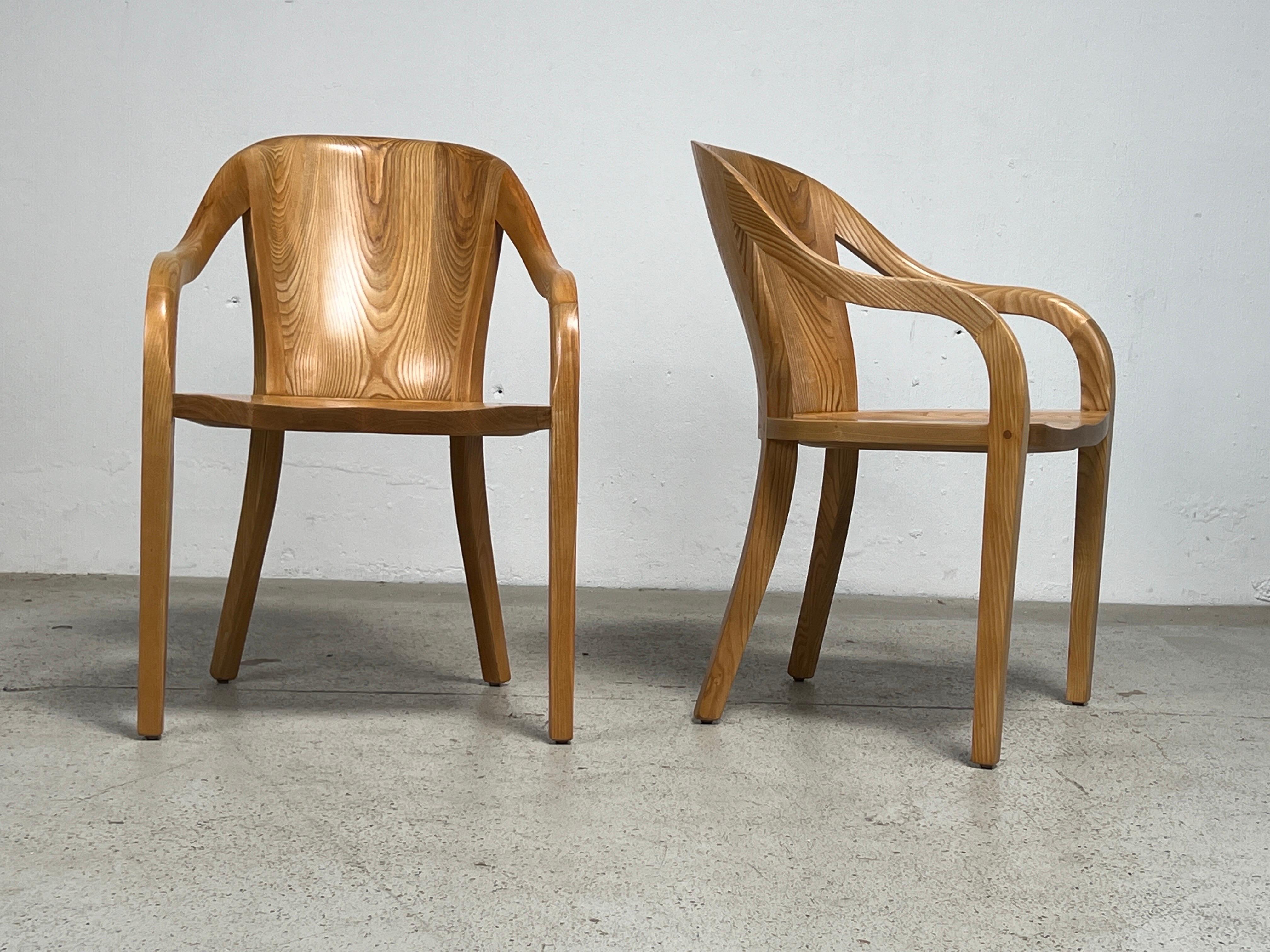 Ten Oak 'University' Chairs by Ward Bennett for Brickel 8