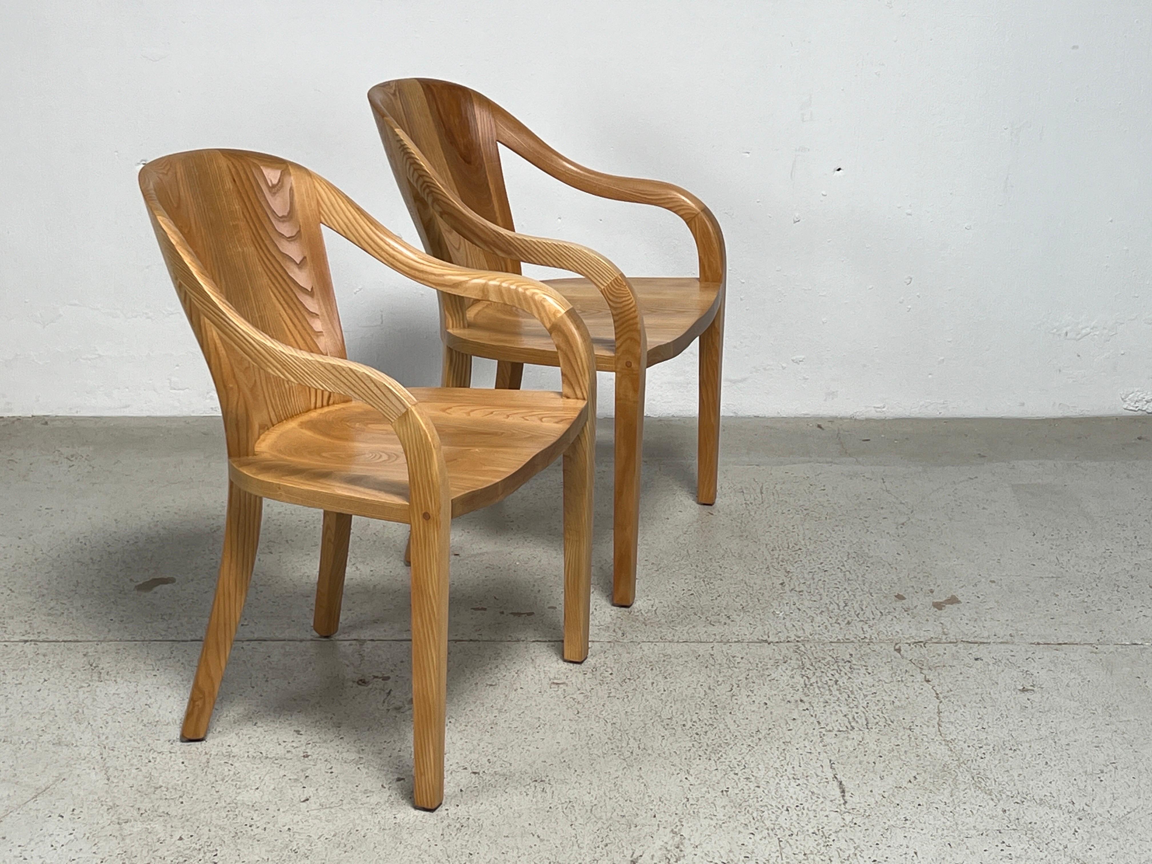Ten Oak 'University' Chairs by Ward Bennett for Brickel 13