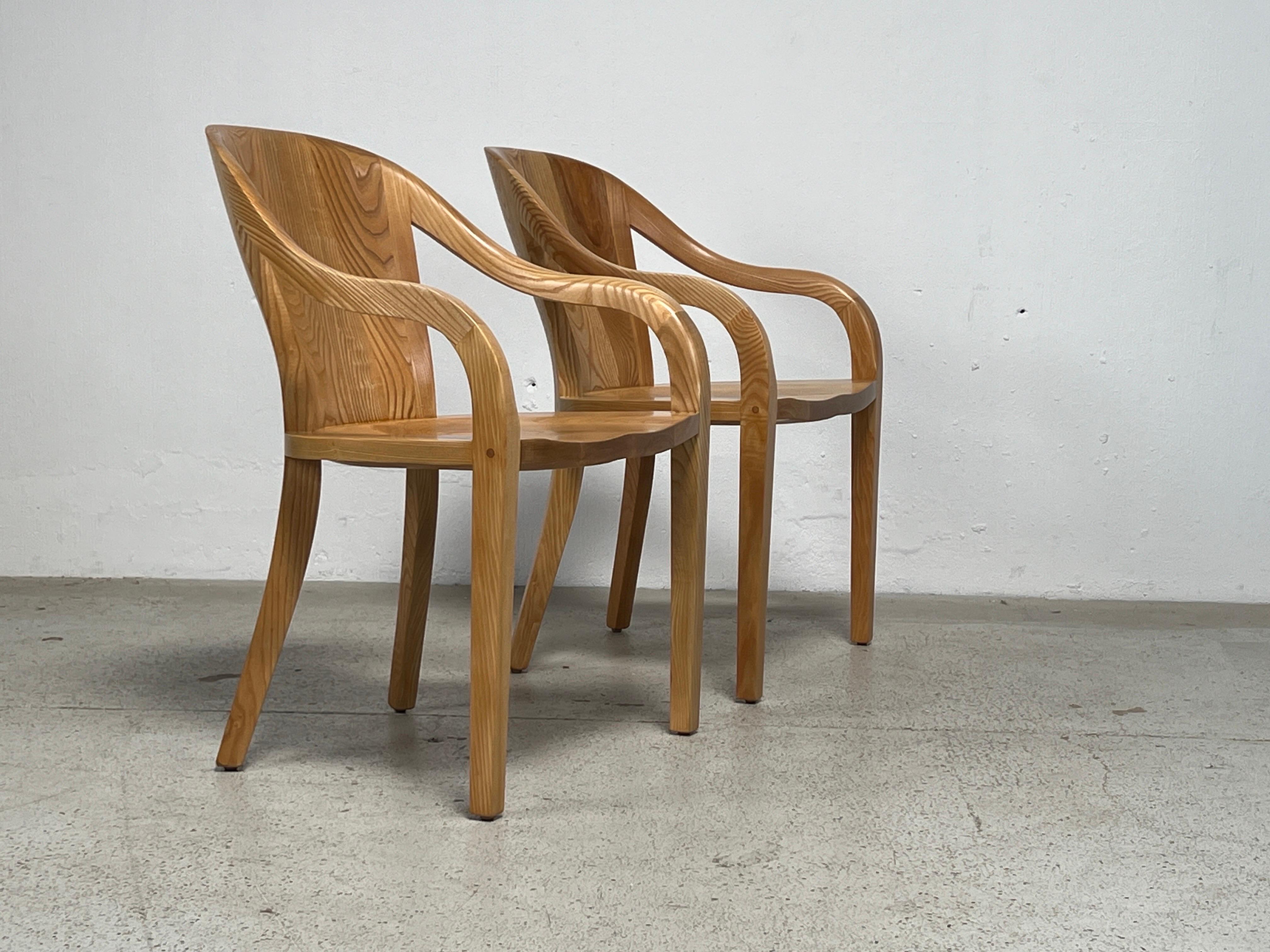 Ten Oak 'University' Chairs by Ward Bennett for Brickel 16