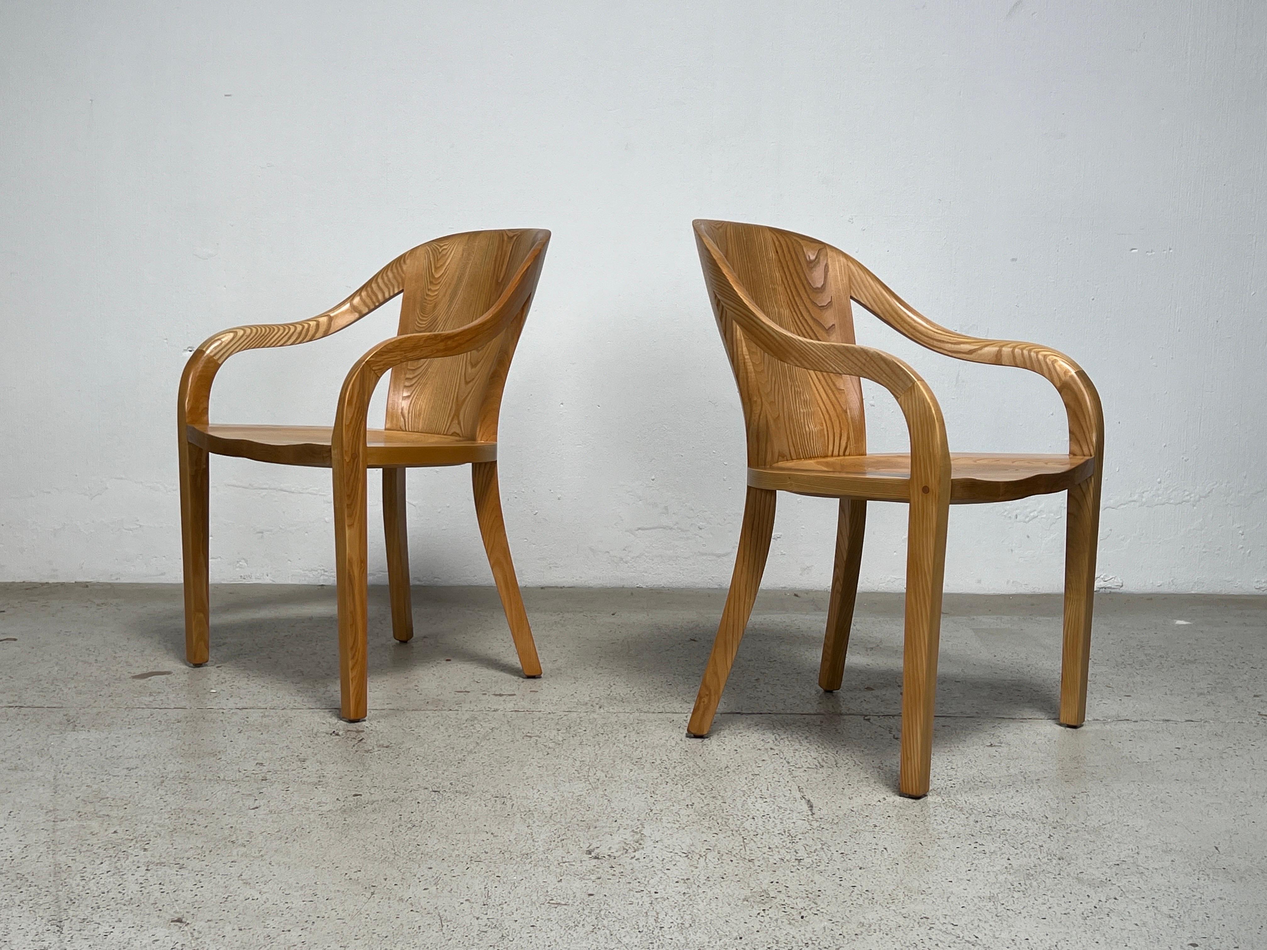Ten Oak 'University' Chairs by Ward Bennett for Brickel 1